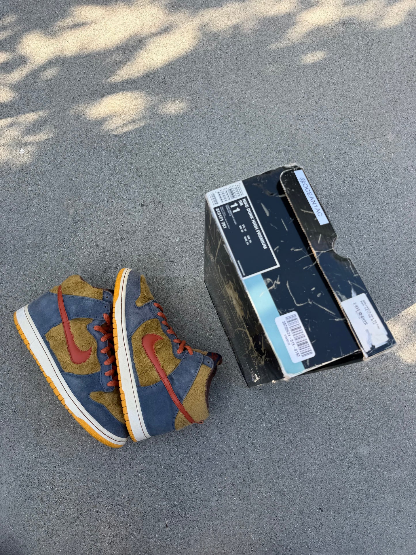 Size 11 - Nike Dunk High Premium SB Papa Bear