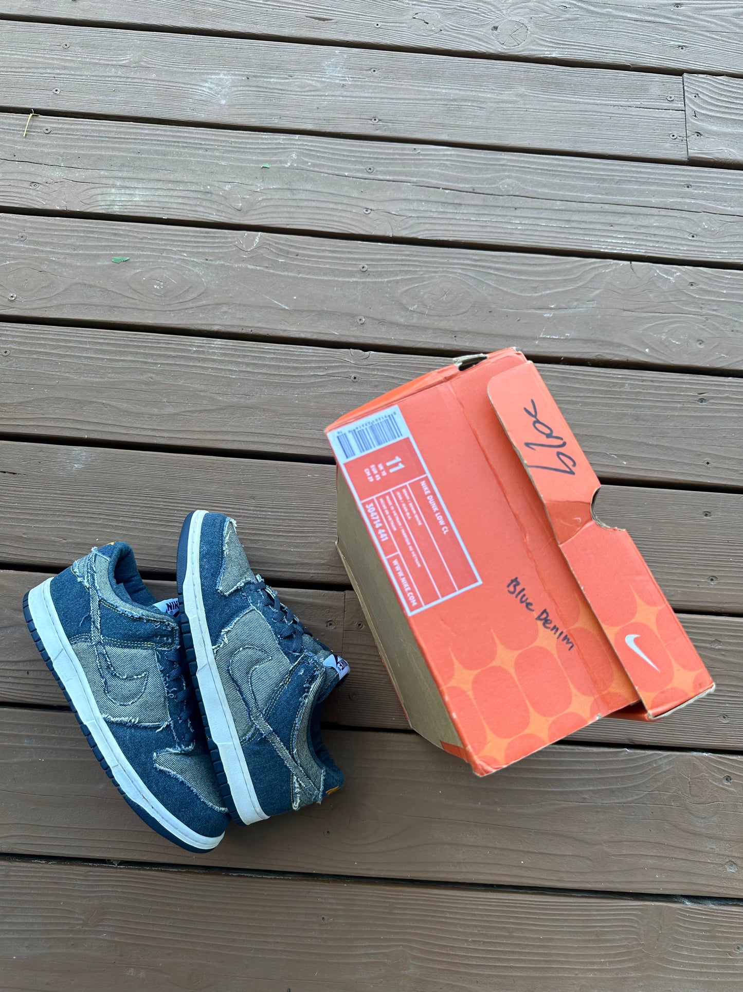 Size 11 - Nike Dunk Low CL Blue Denim