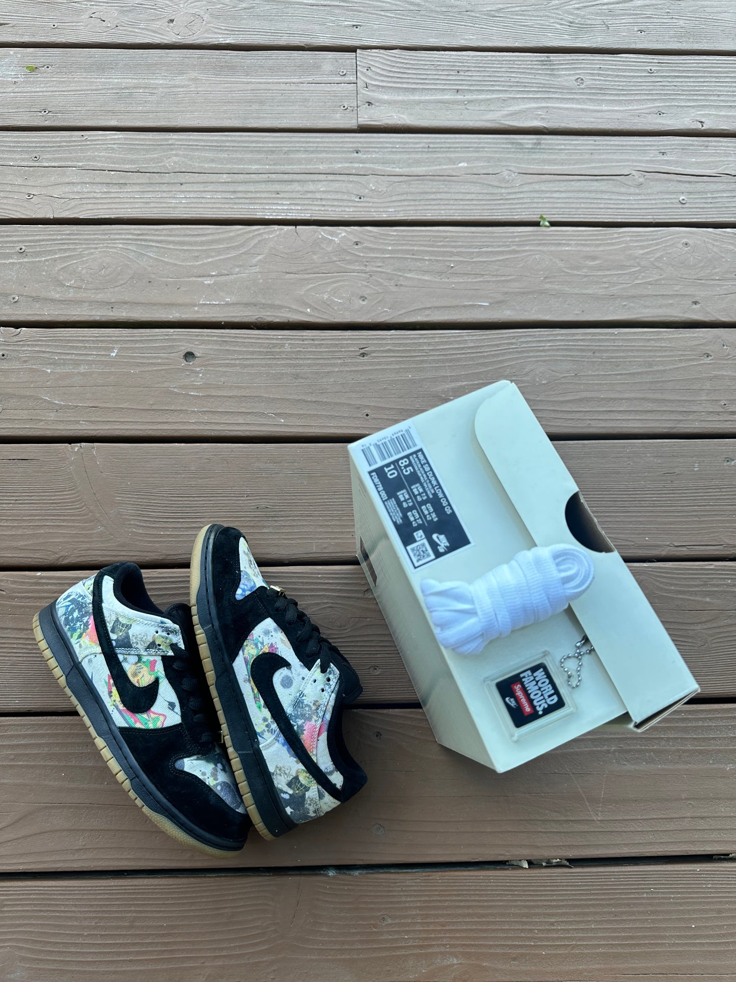 Size 8.5 - Supreme x Nike SB Dunk Low Rammellzee