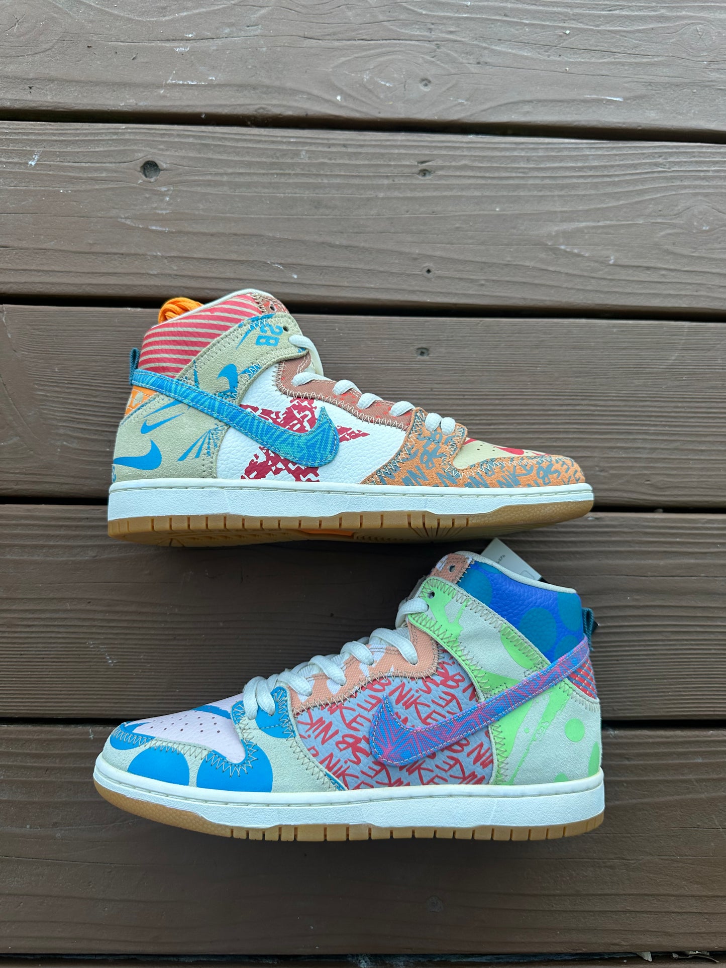 Size 10 - Thomas Campbell x Nike SB Dunk High 'What The'
