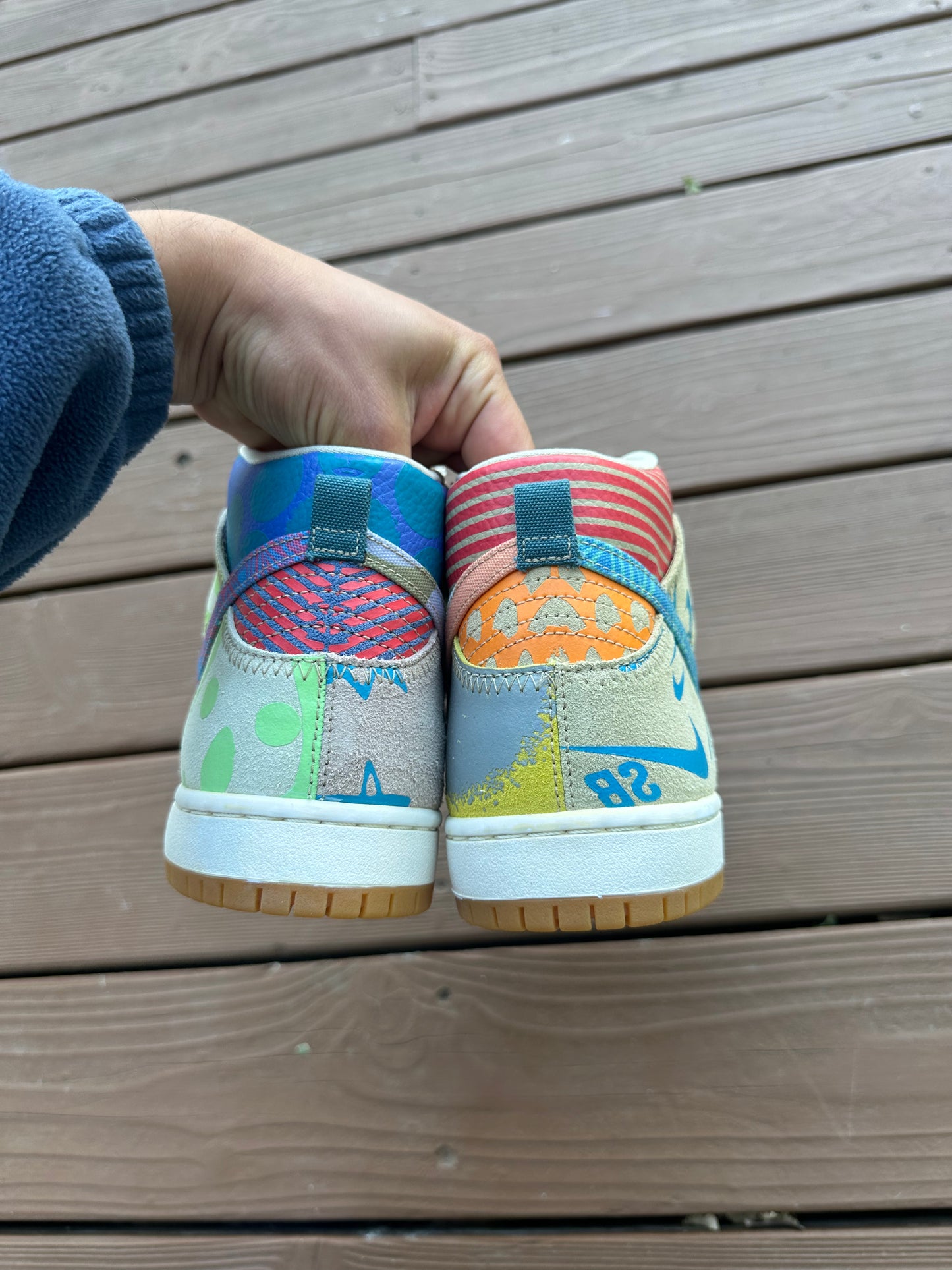 Size 10 - Thomas Campbell x Nike SB Dunk High 'What The'