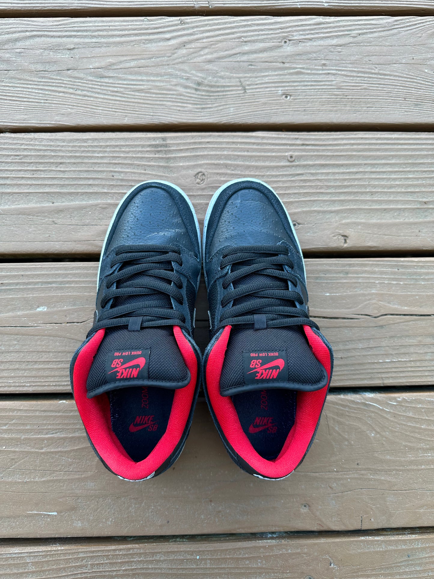 Size 9 - Nike Dunk Low Pro SB Black Cement SAMPLE