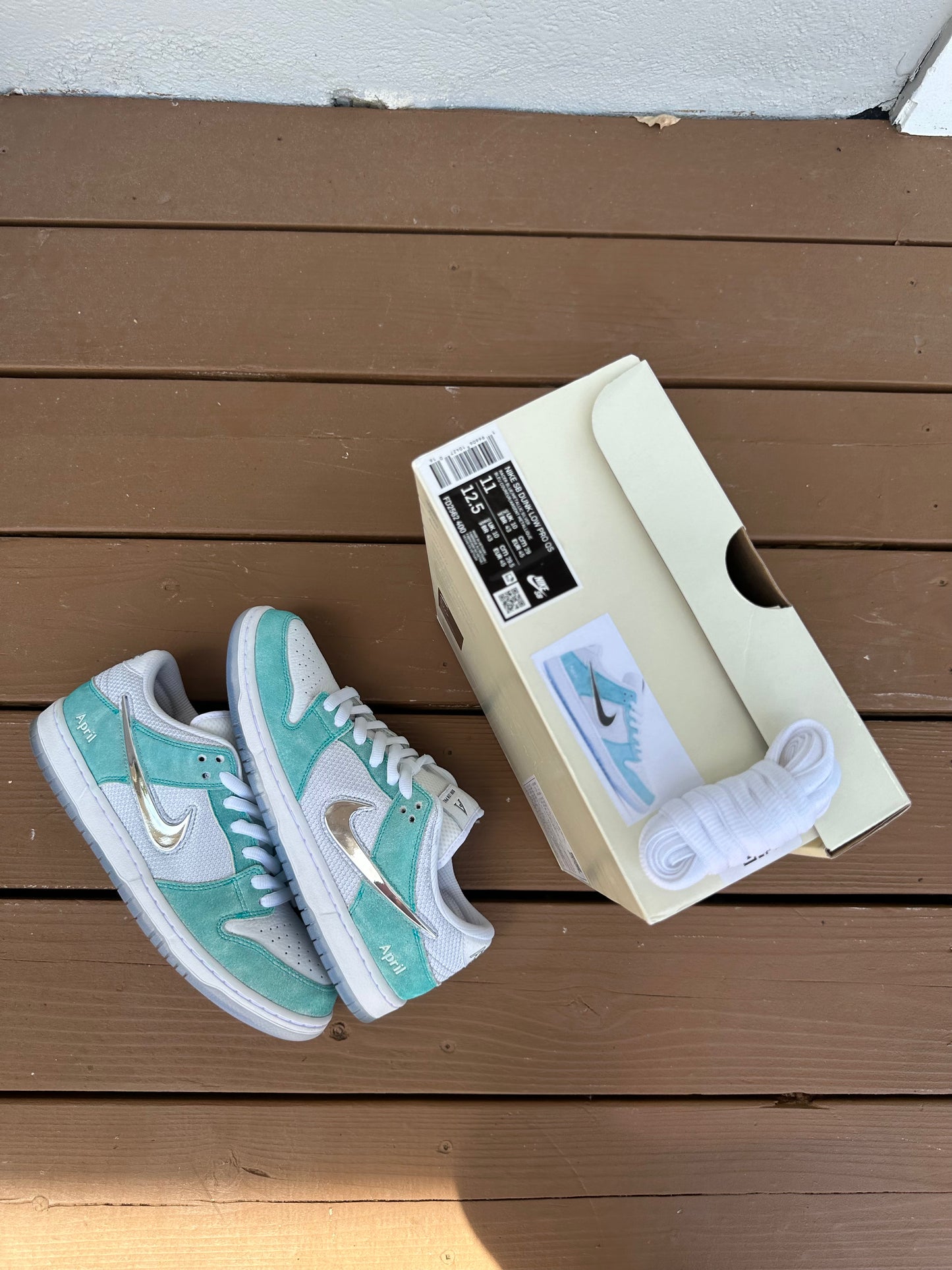 Size 11 - April Skateboards x Nike SB Dunk Low Pro Turbo Green