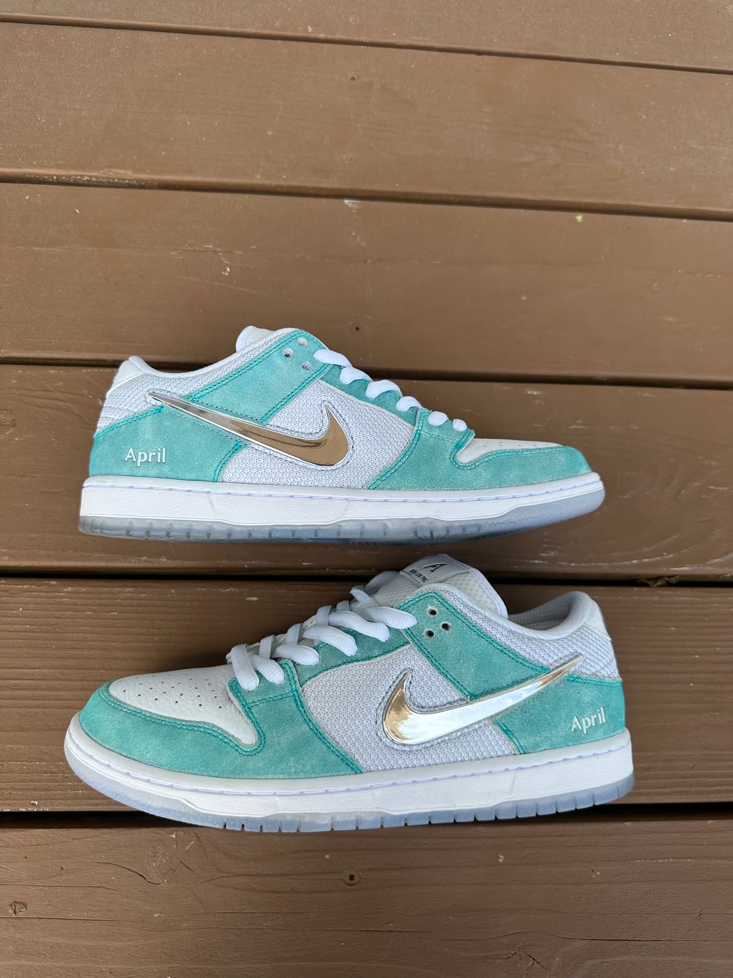 Size 11 - April Skateboards x Nike SB Dunk Low Pro Turbo Green