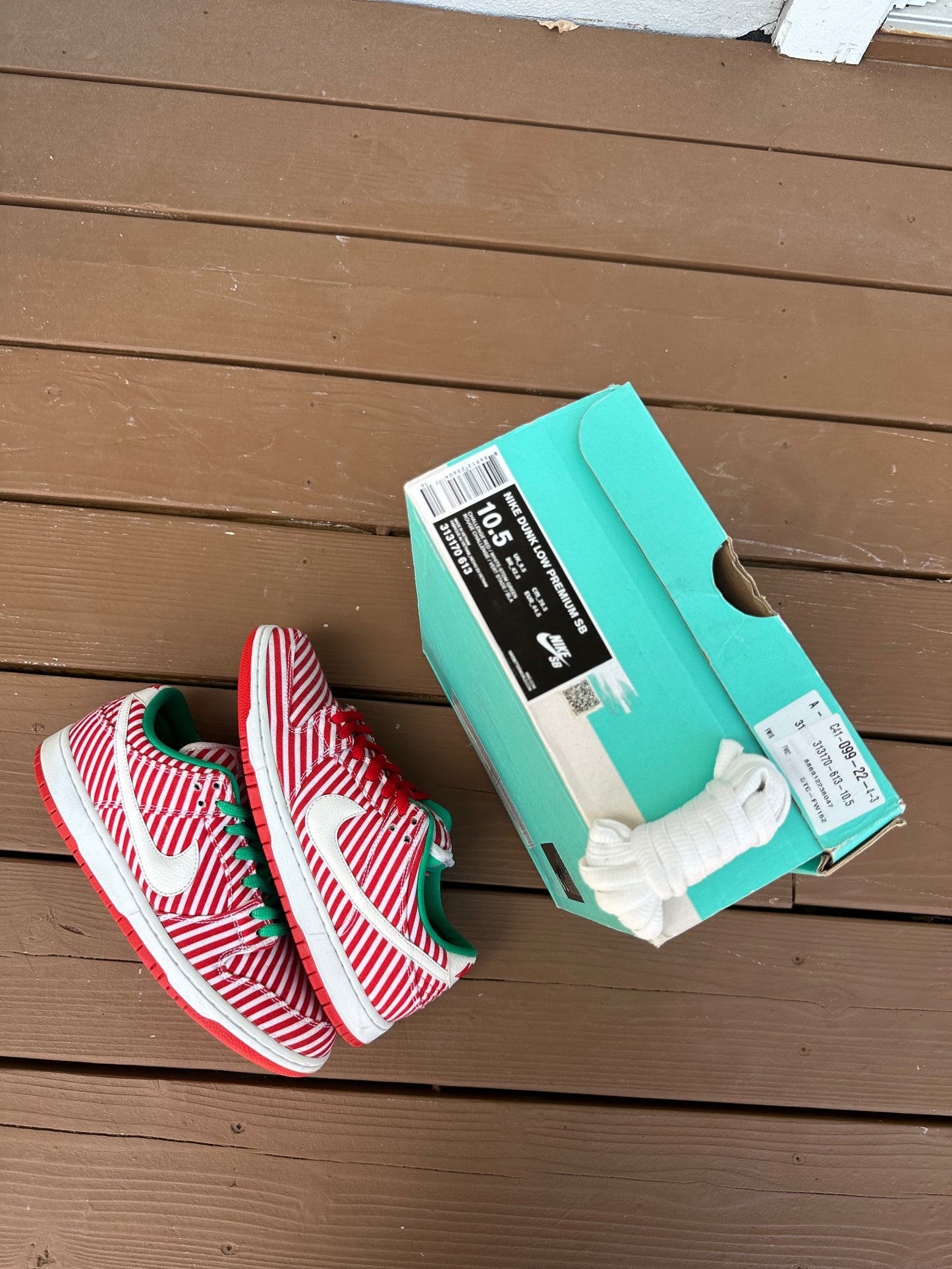 Size 10.5 - Nike Dunk Low Premium SB Candy Cane