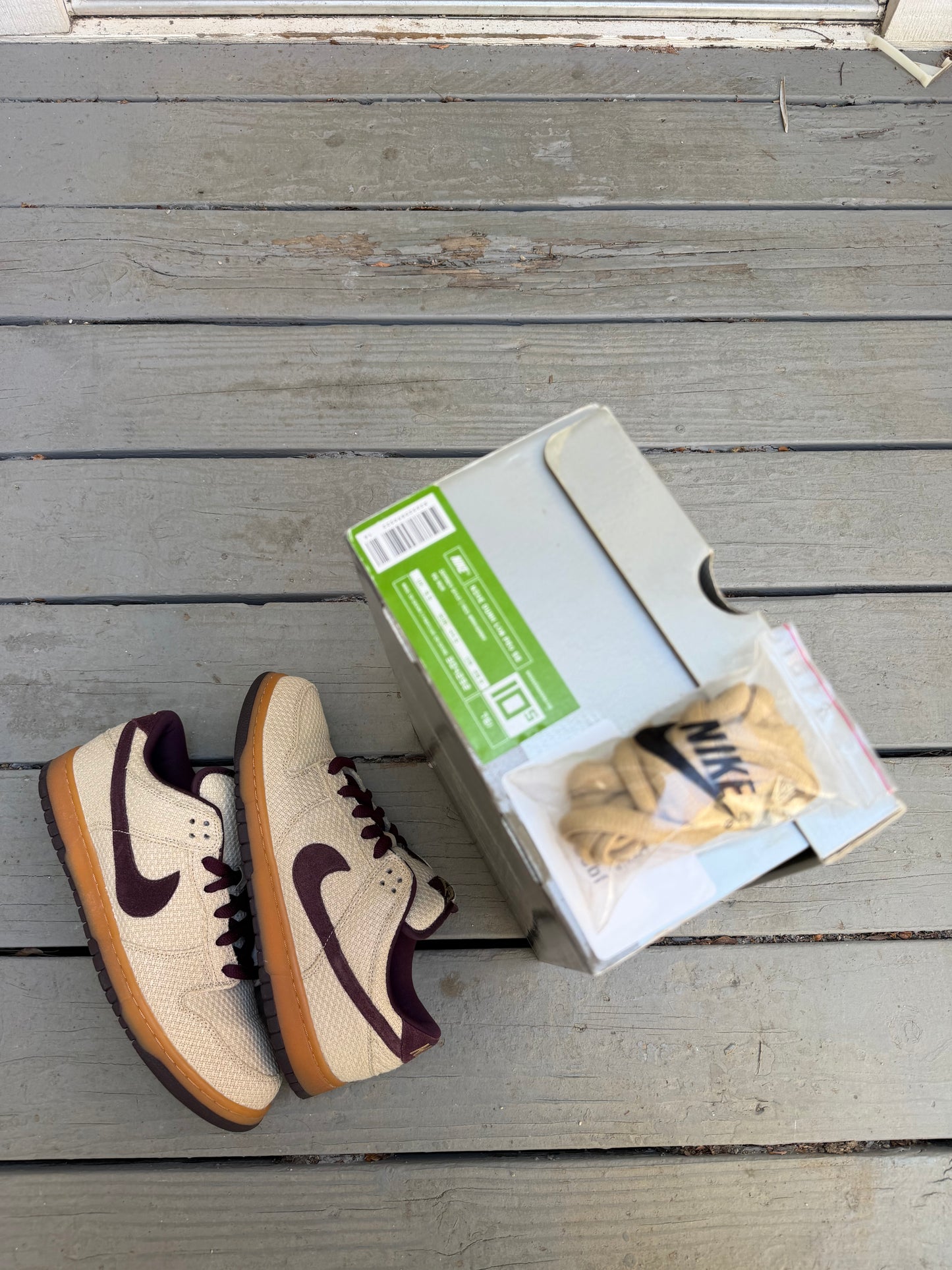 Size 10.5 - Nike Dunk Low Pro SB Red Hemp