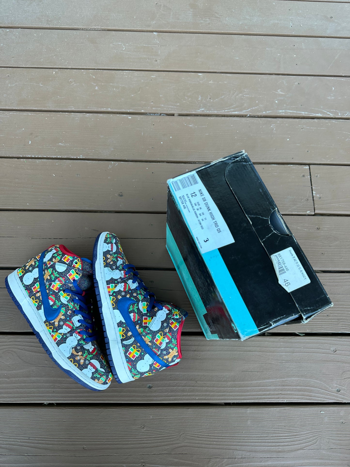 Size 12 - Concepts x Nike SB Dunk High Ugly Sweater