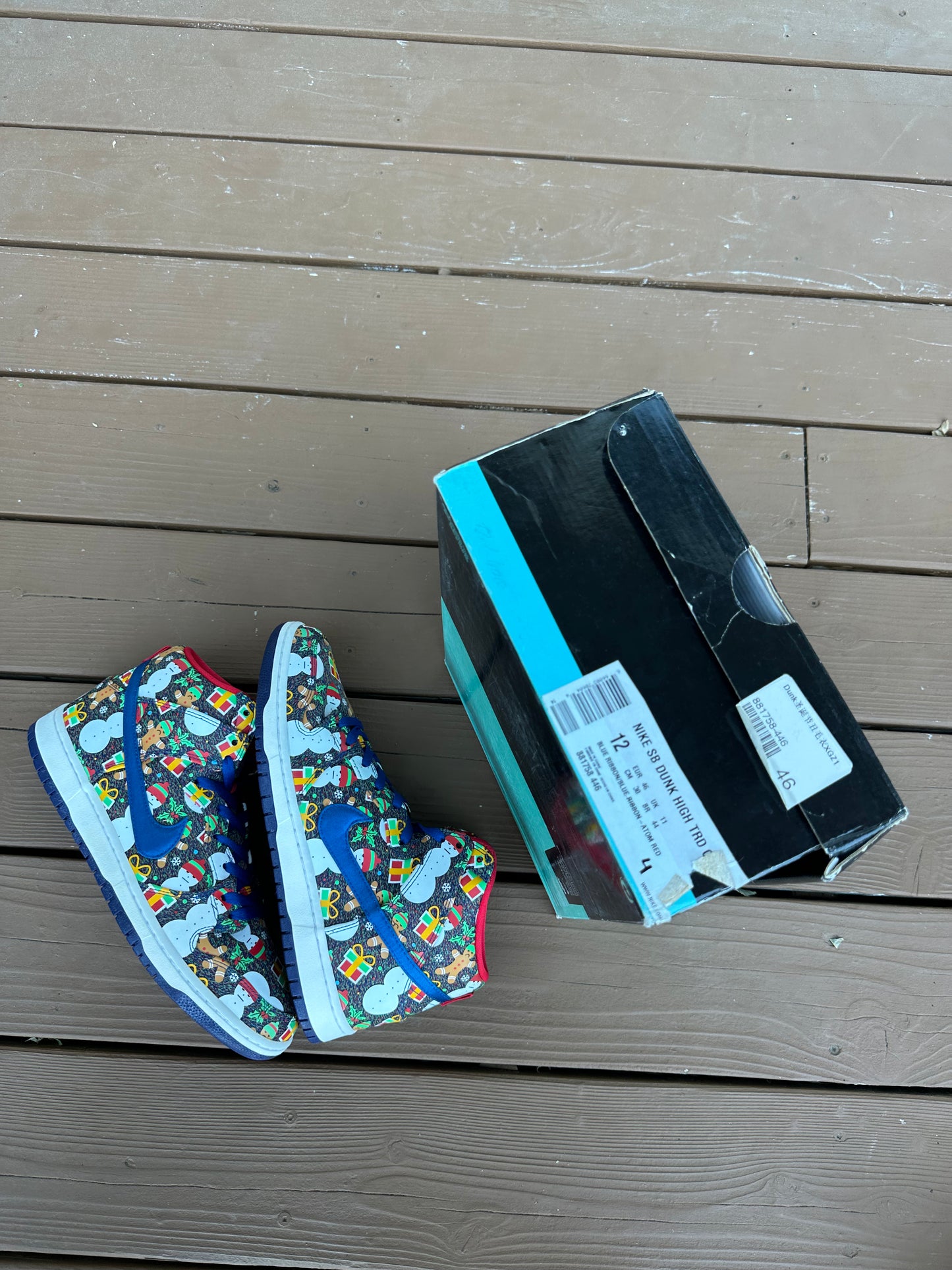 Size 12 - Concepts x Nike SB Dunk High Ugly Sweater