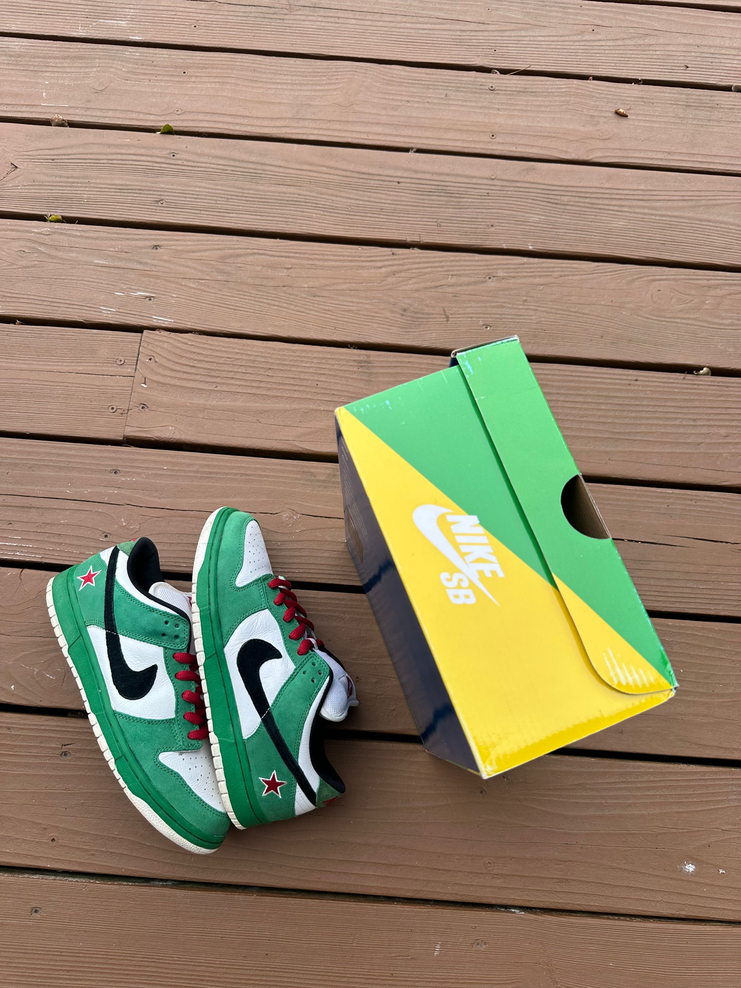 Size 10 - Nike Dunk Low Pro SB Heineken