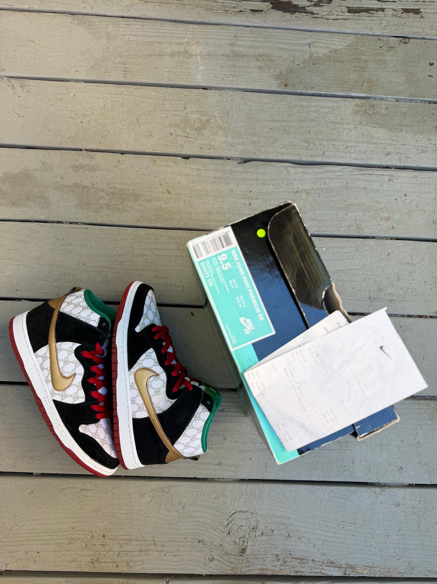 Size 9.5 - Nike SB Dunk High Paid in Full