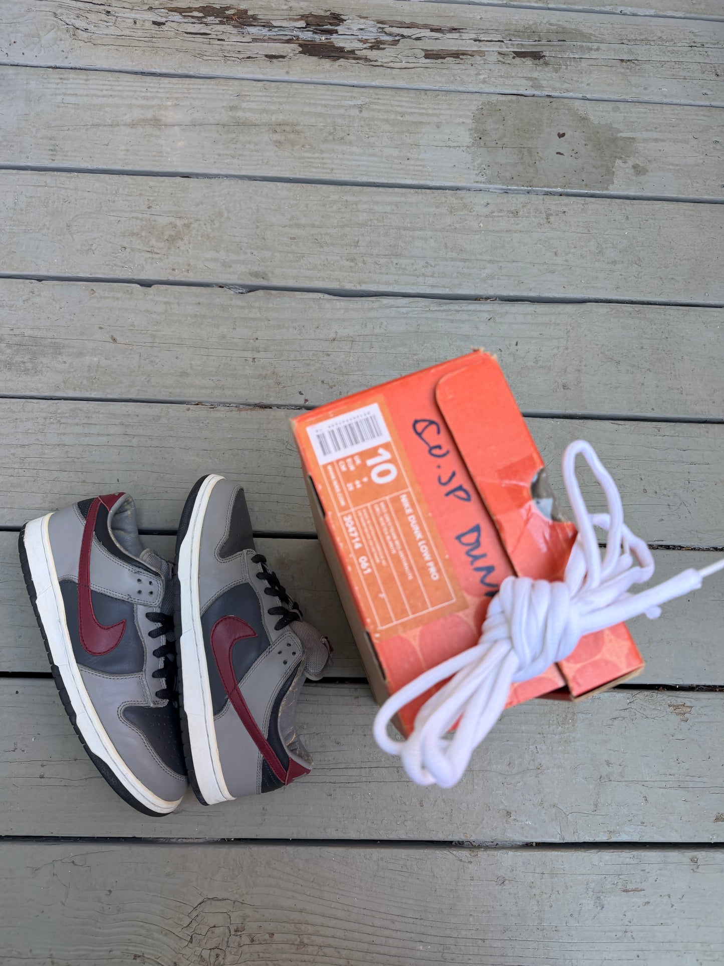 Size 10 - Nike Dunk Low Pro Medium Grey/Team Red-Anthracite