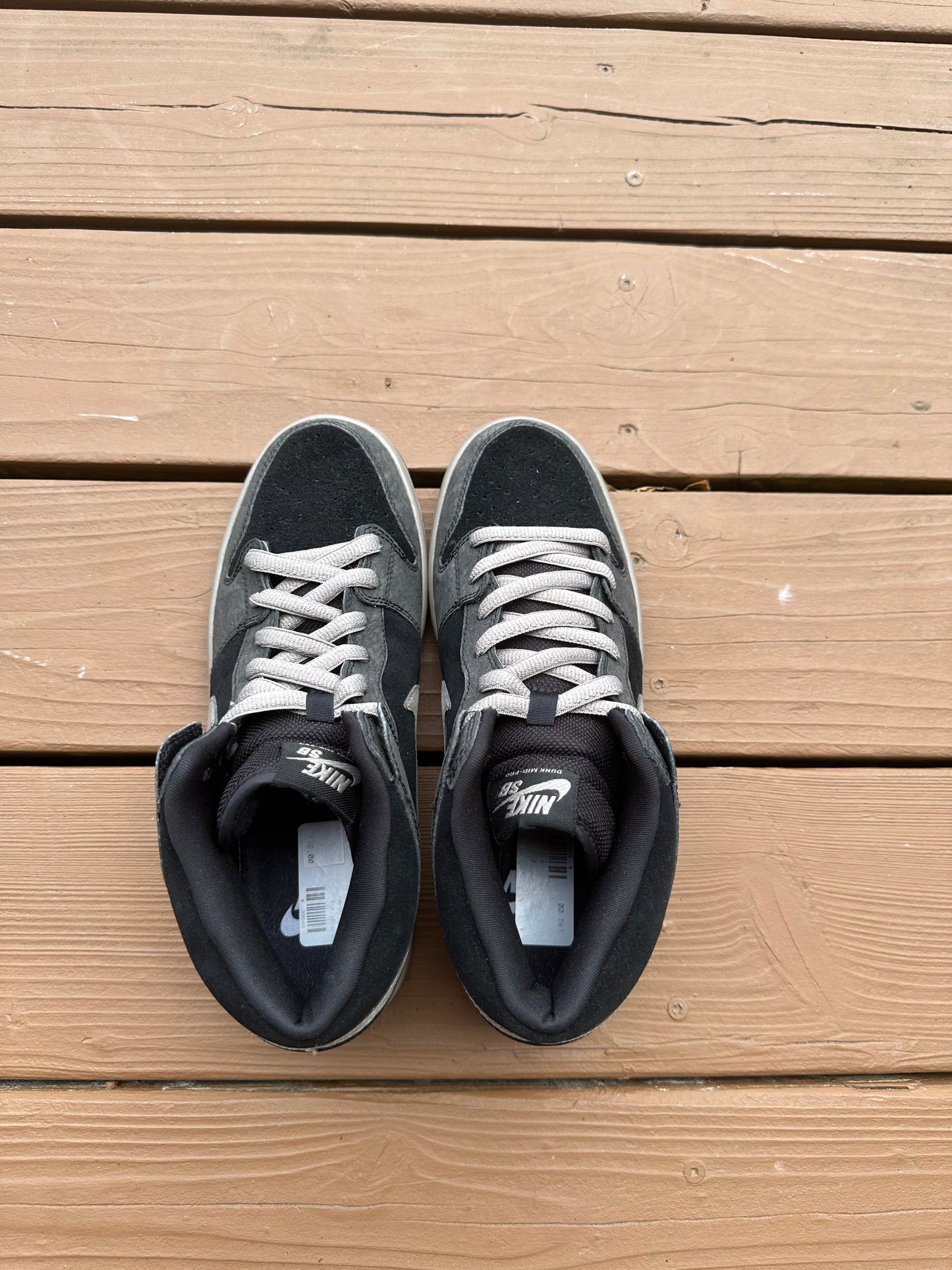 Size 8 - Nike Dunk Mid Pro SB Black Iron