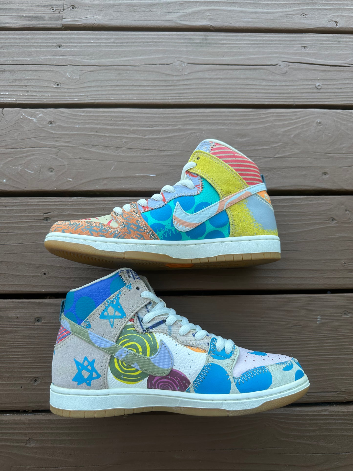 Size 9 - Thomas Campbell x Nike SB Dunk High What The
