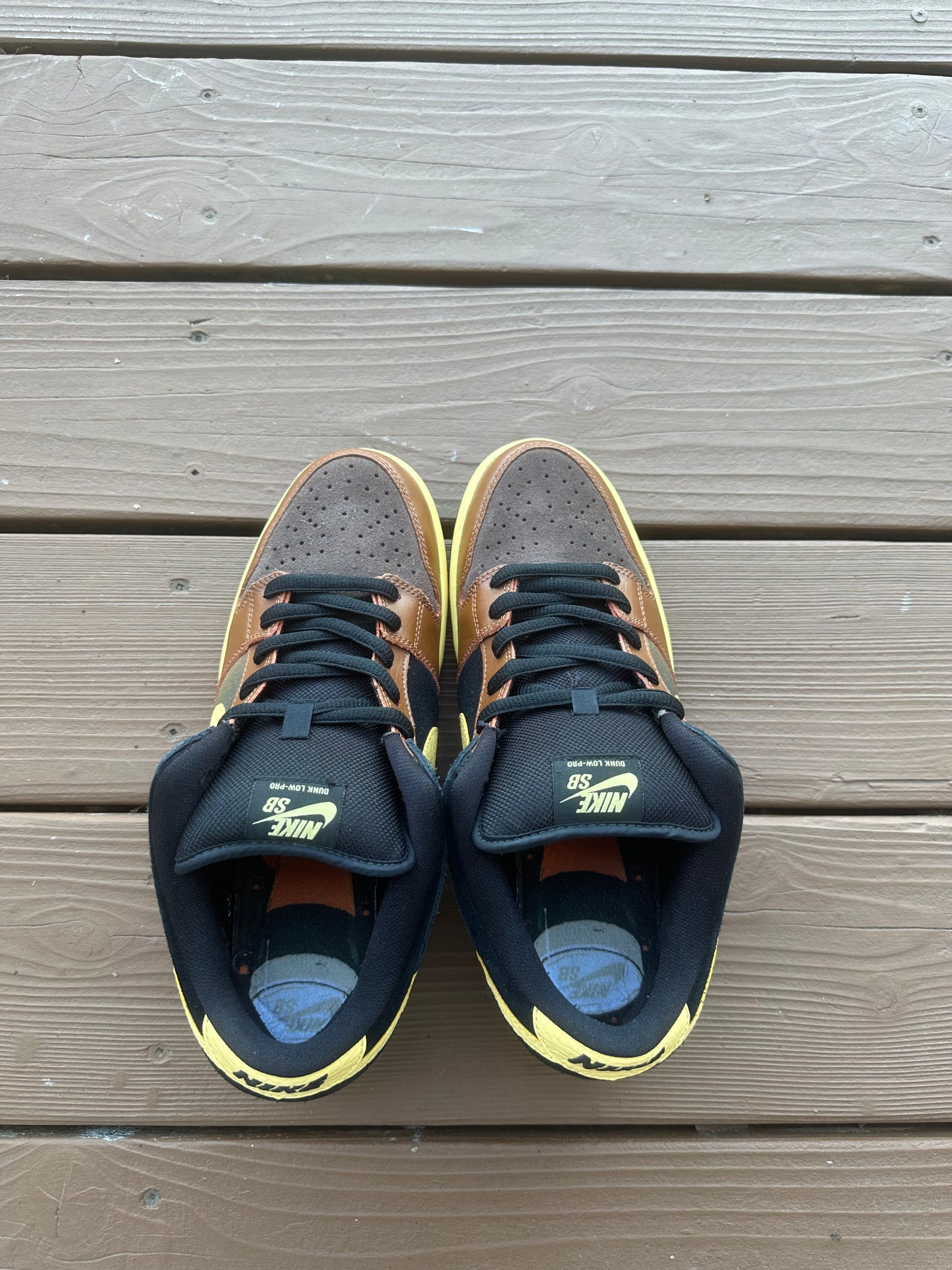 Size 9.5 - Nike Dunk Low Premium SB Black and Tan