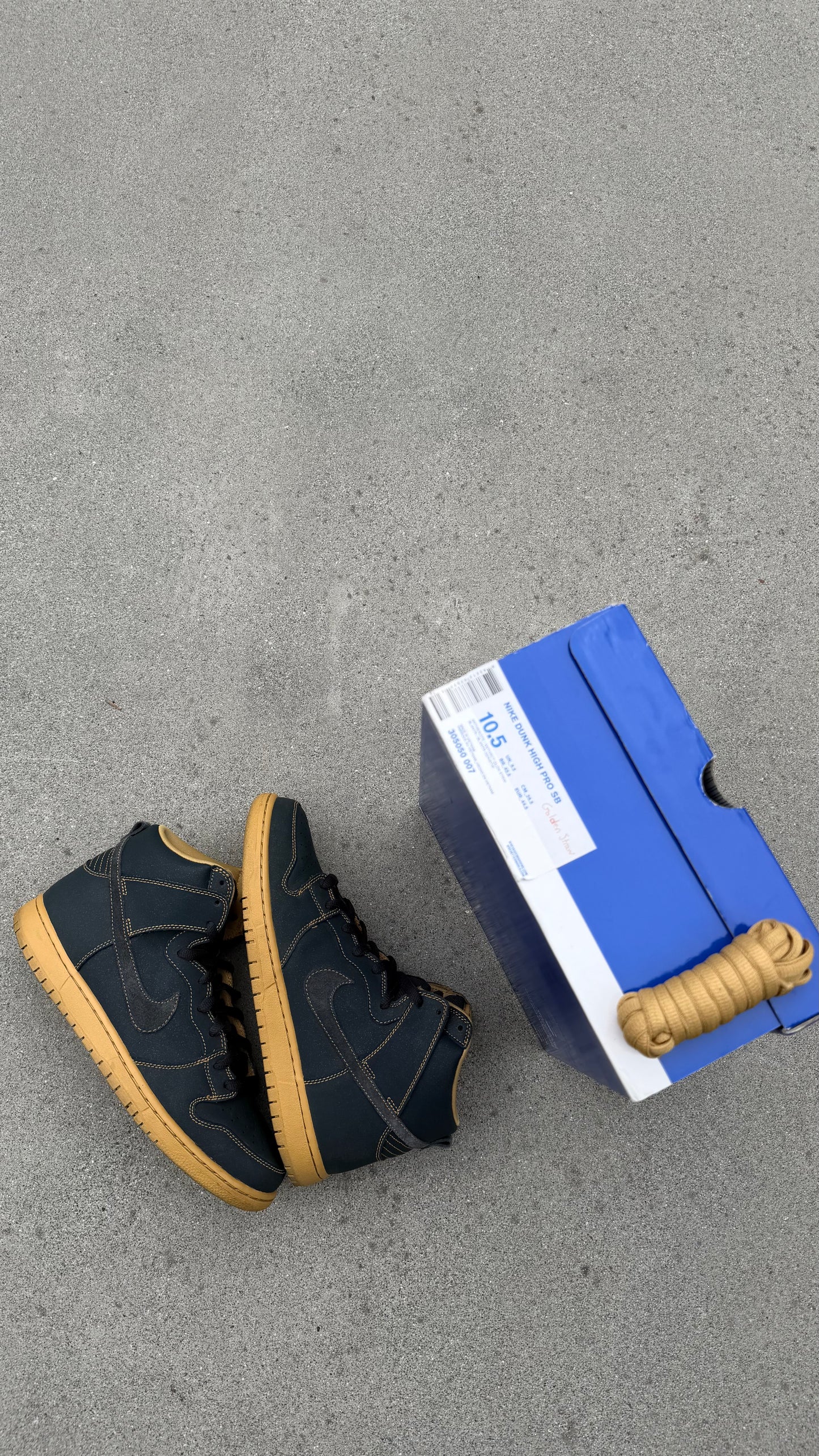 Size 10.5 - Nike Dunk High Pro SB Golden Straw