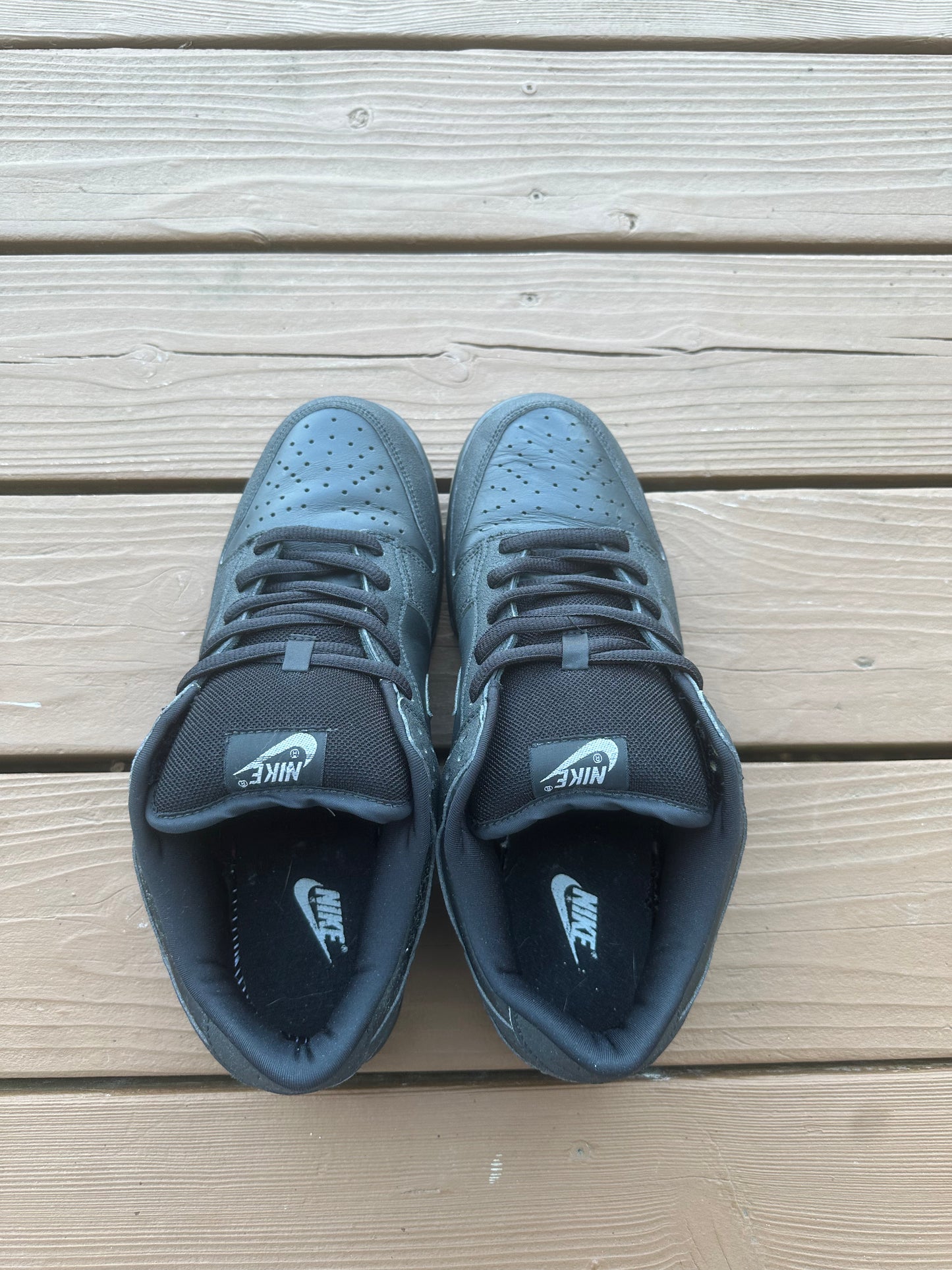 Size 12 - Nike Dunk Low Pro B Black Griptape