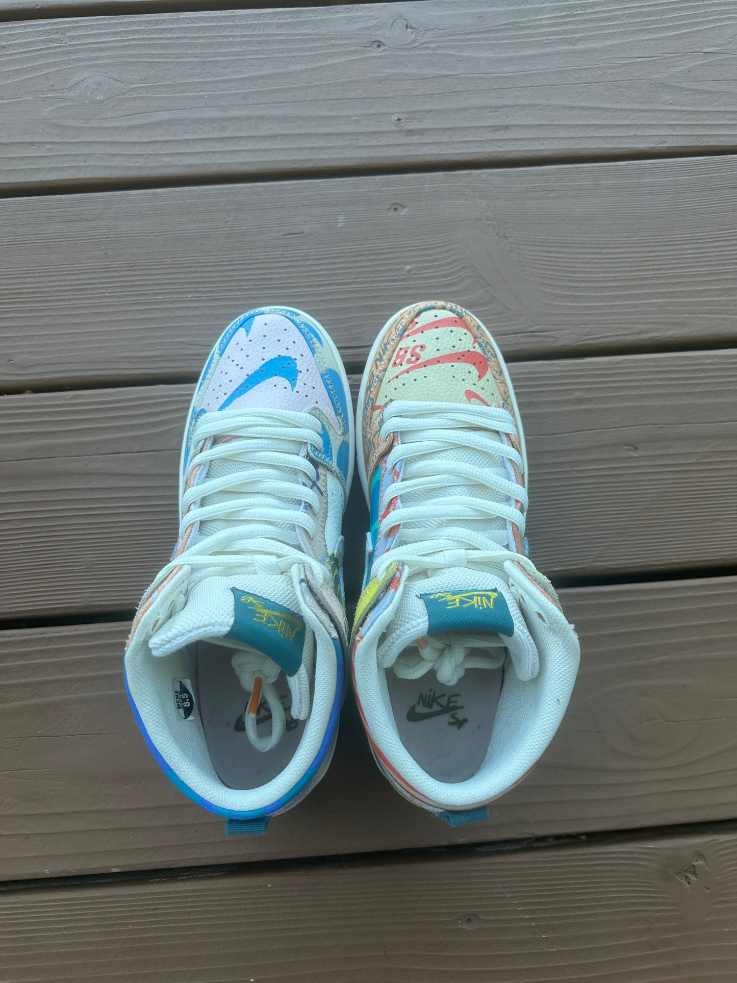 Size 8.5 - Thomas Campbell x Nike SB Dunk High What The