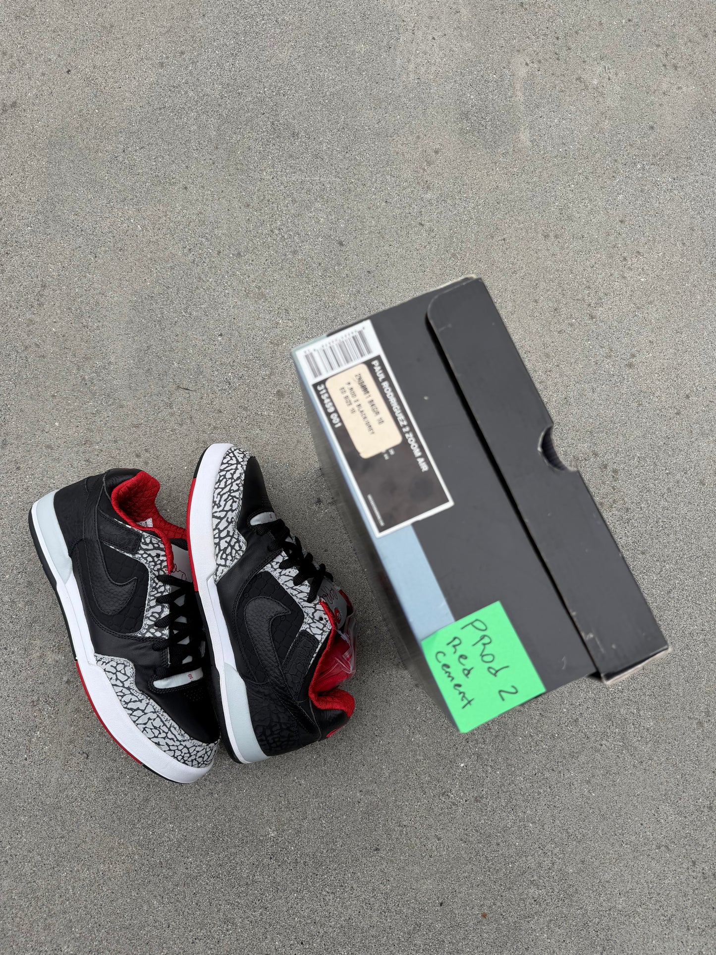 Size 10 - Nike Paul Rodriguez 2 Zoom Air Black Cement