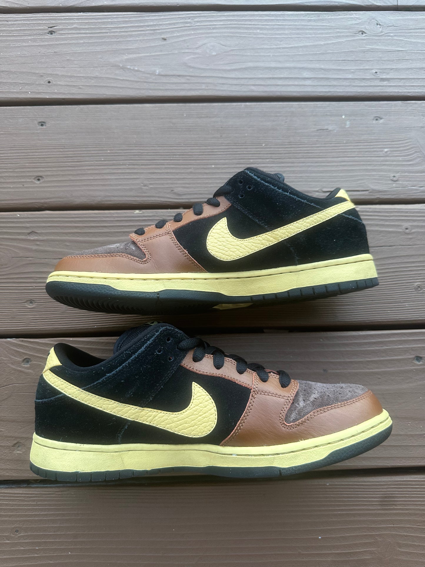 Size 11 - Nike Dunk Low Premium Black and Tan