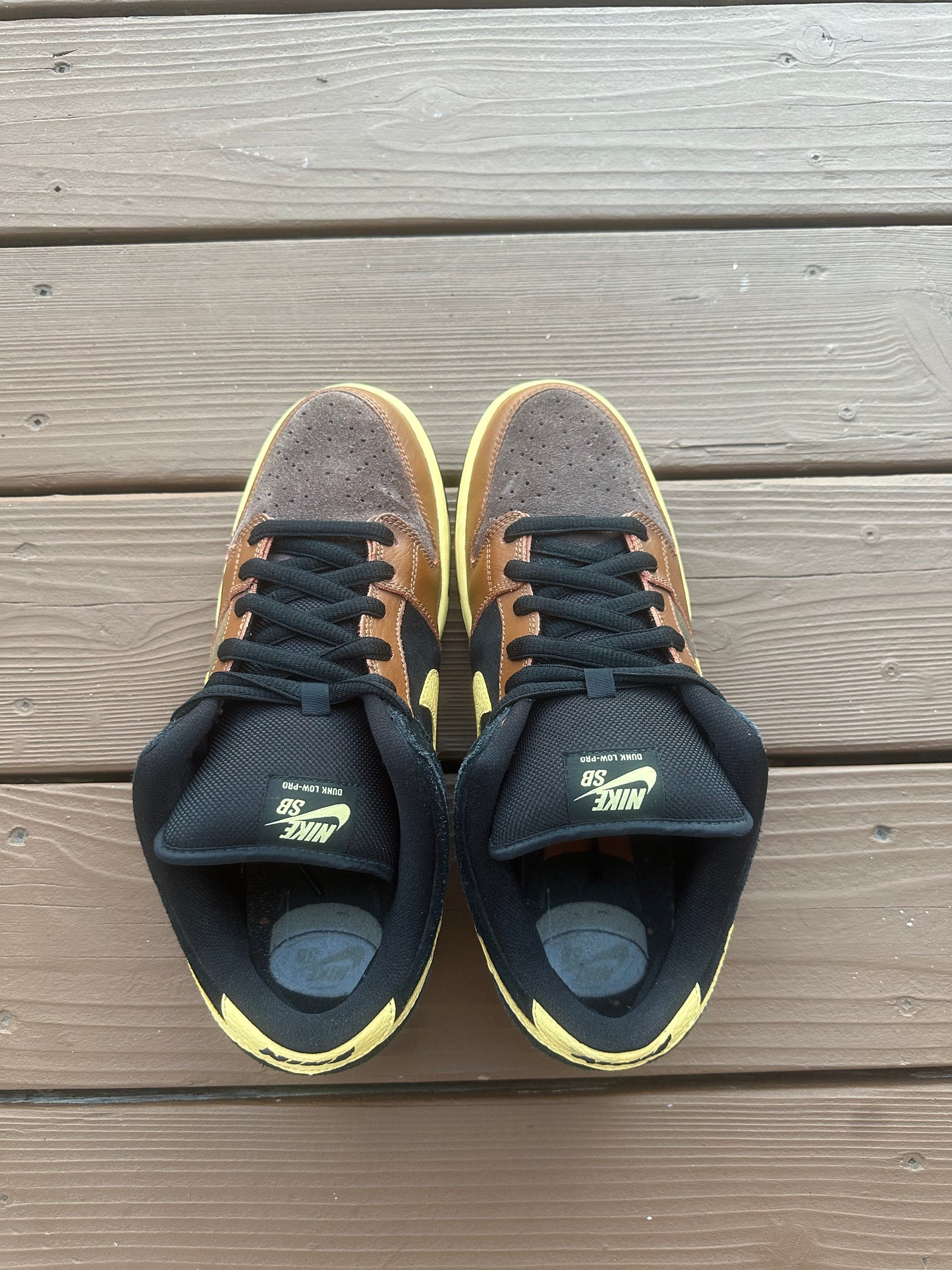 Size 11 - Nike Dunk Low Premium Black and Tan