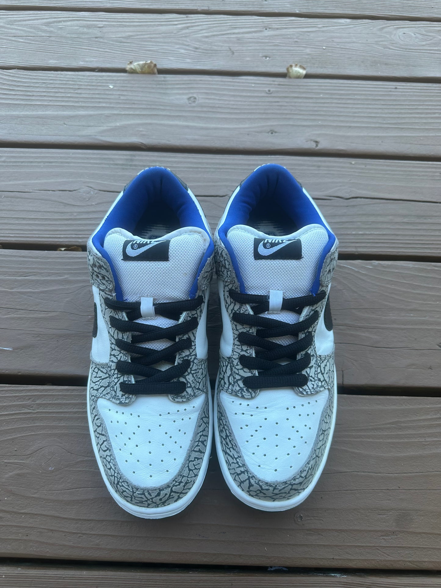 Size 9.5 - Supreme x Nike SB Dunk Low Pro White Cement