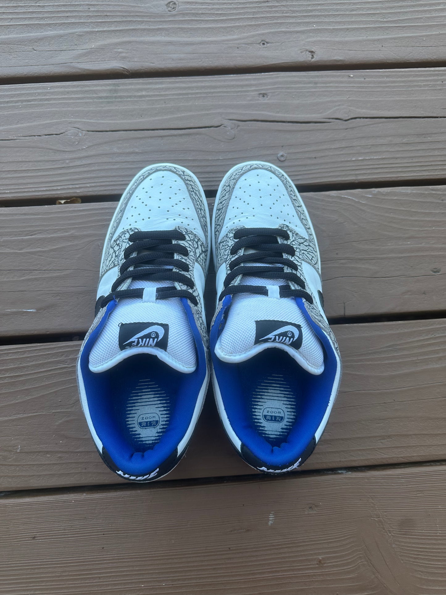 Size 9.5 - Supreme x Nike SB Dunk Low Pro White Cement