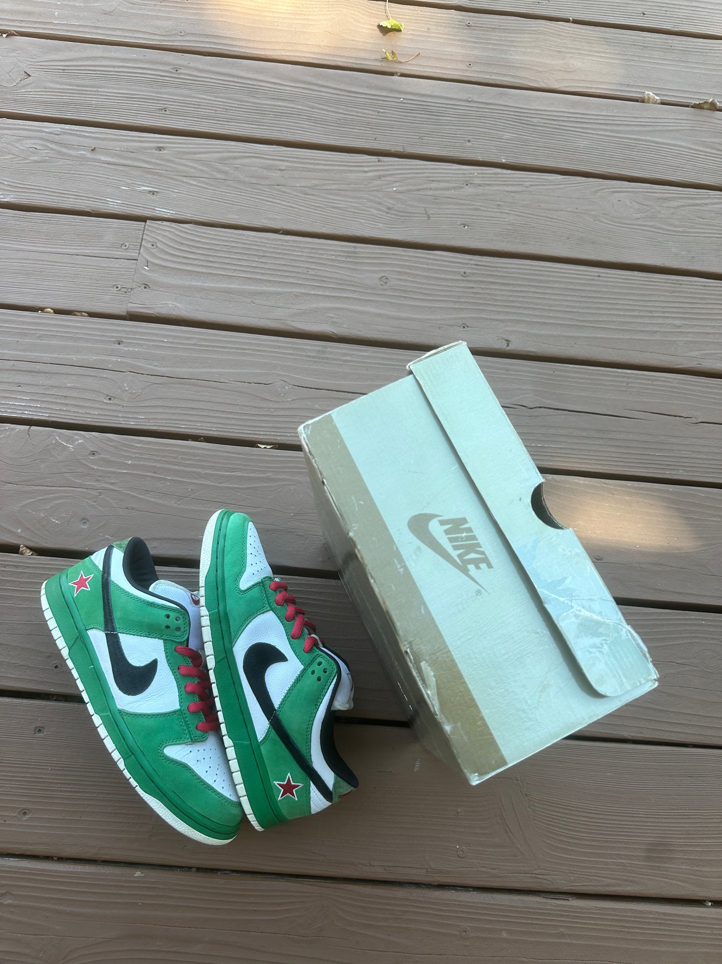 Size 10 - Nike Dunk Low Pro SB Heineken