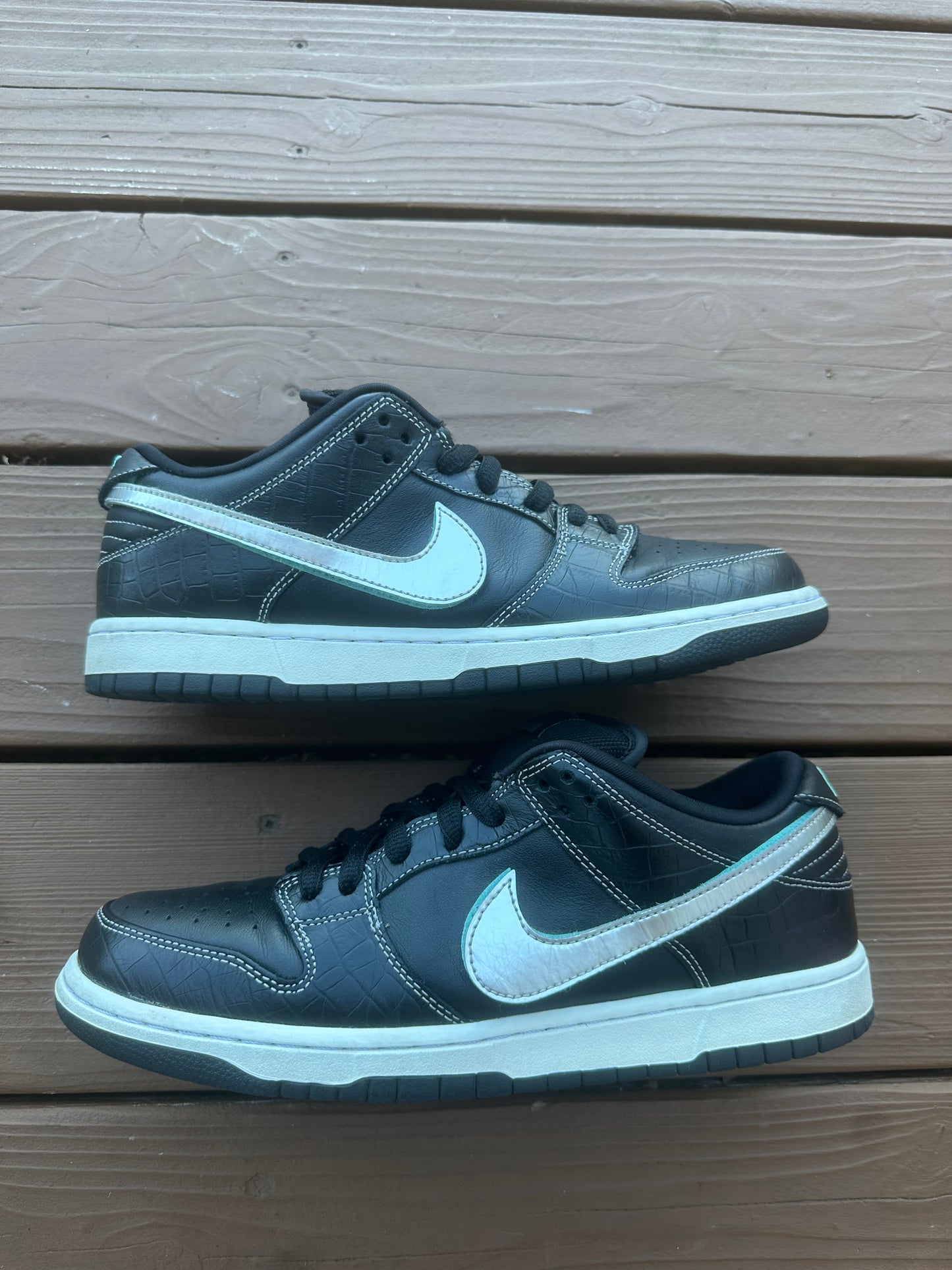 Size 10.5 - Diamond Supply Co. x Nike SB Dunk Low Pro Black Diamond