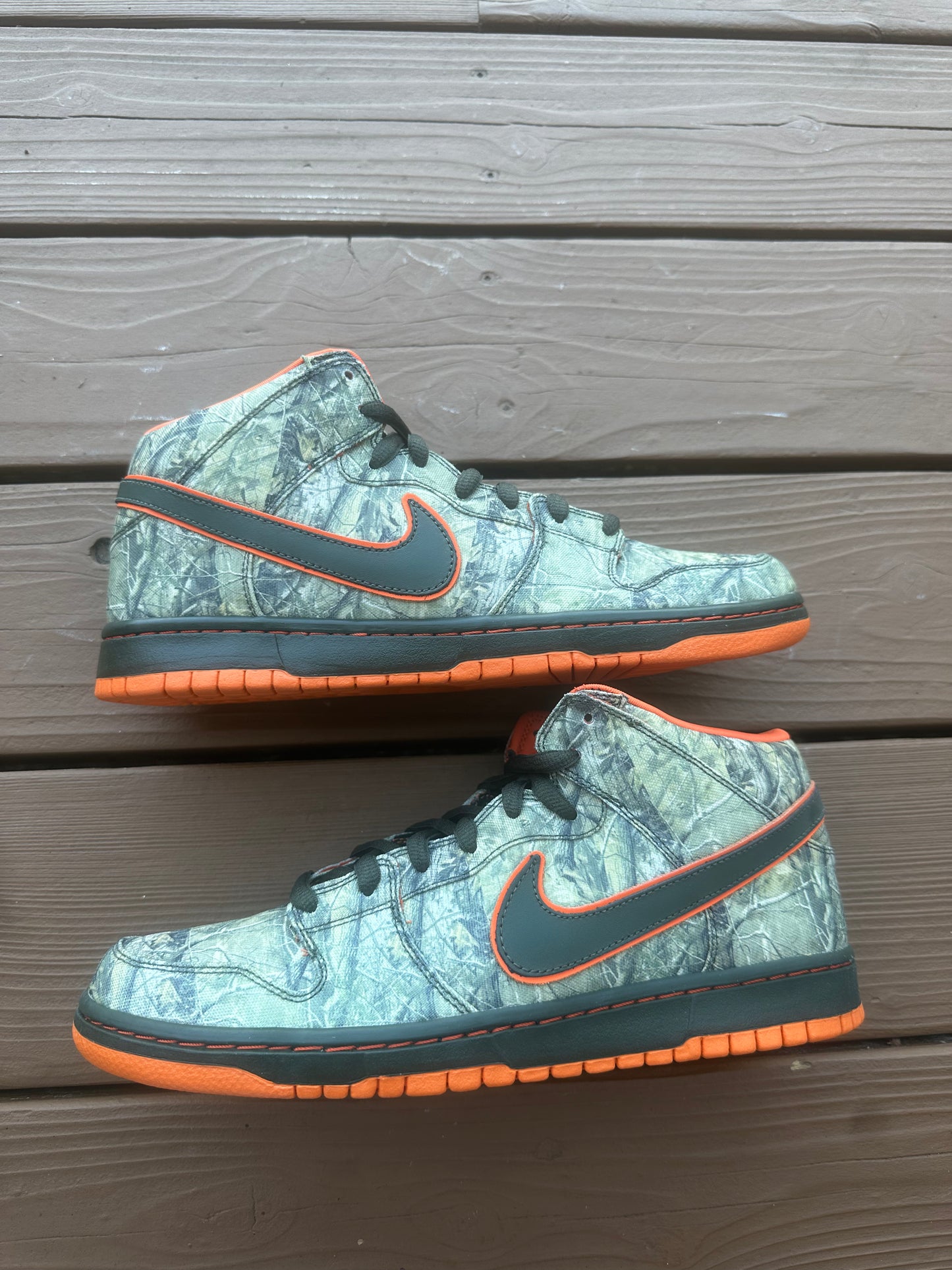 Size 11 - Nike Dunk Mid Premium SB Real Tree Camo