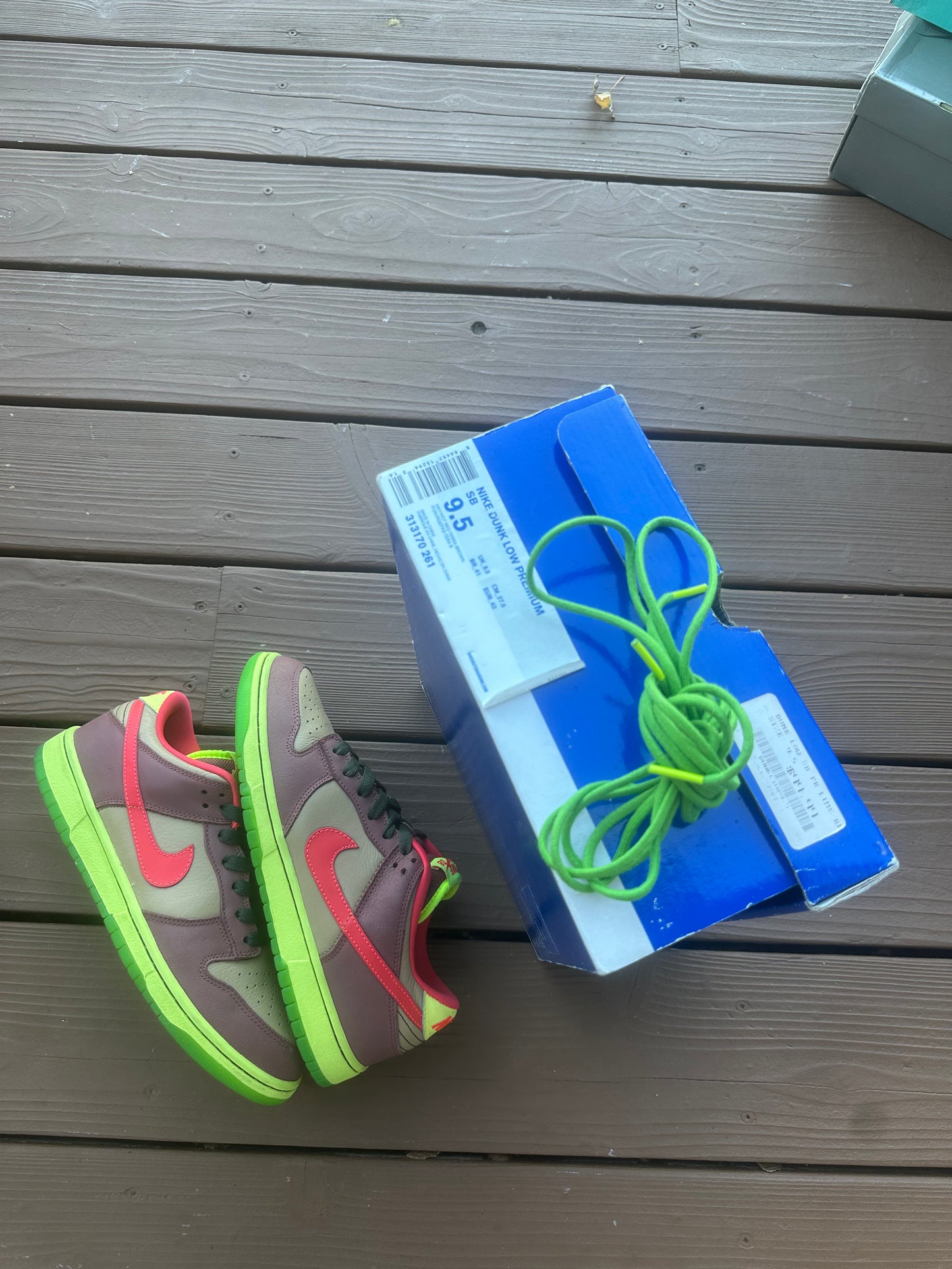 Size 9.5 - Nike Dunk Low Premium SB Toxic Sea Robin