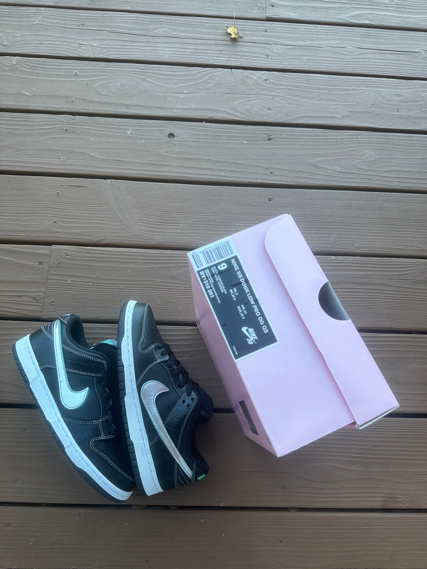 Size 9 - Diamond Supply Co. x Nike SB Dunk Low Pro Black Diamond