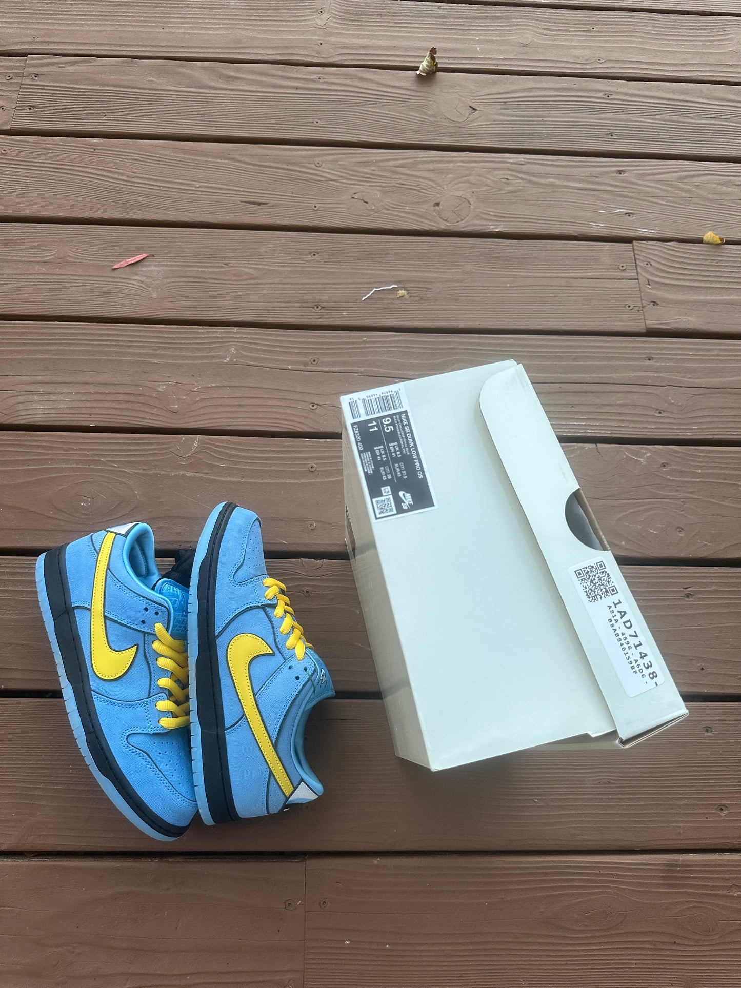 Size 9.5 - The Powerpuff Girls x Dunk Low Pro SB QS 'Bubbles'