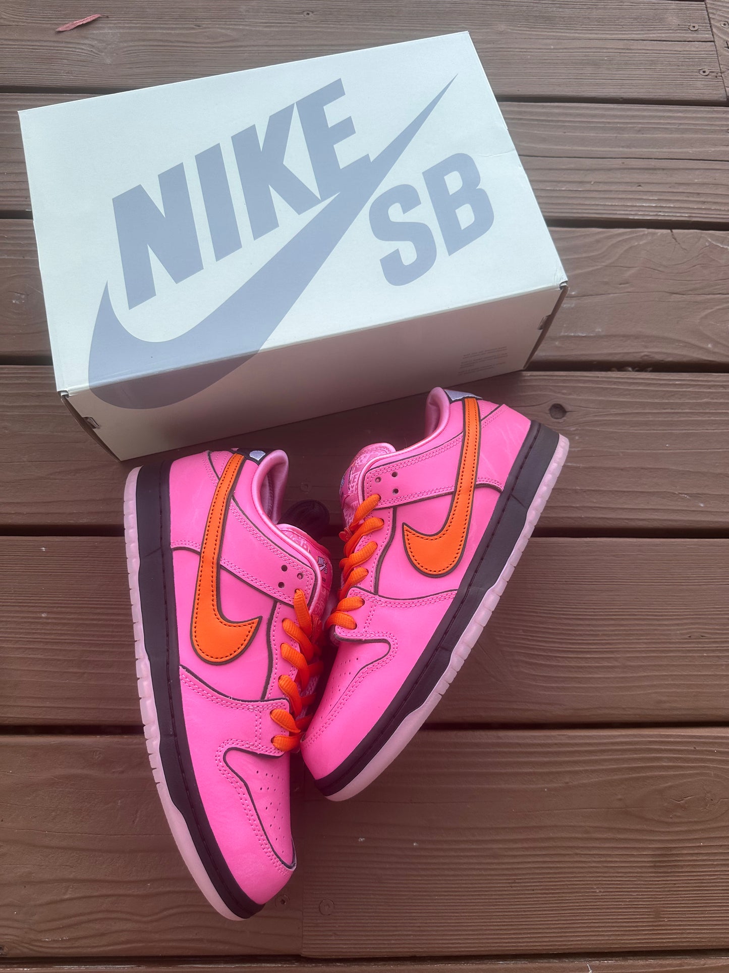 Size 9.5 - The Powerpuff Girls x Dunk Low Pro SB QS 'Blossom'