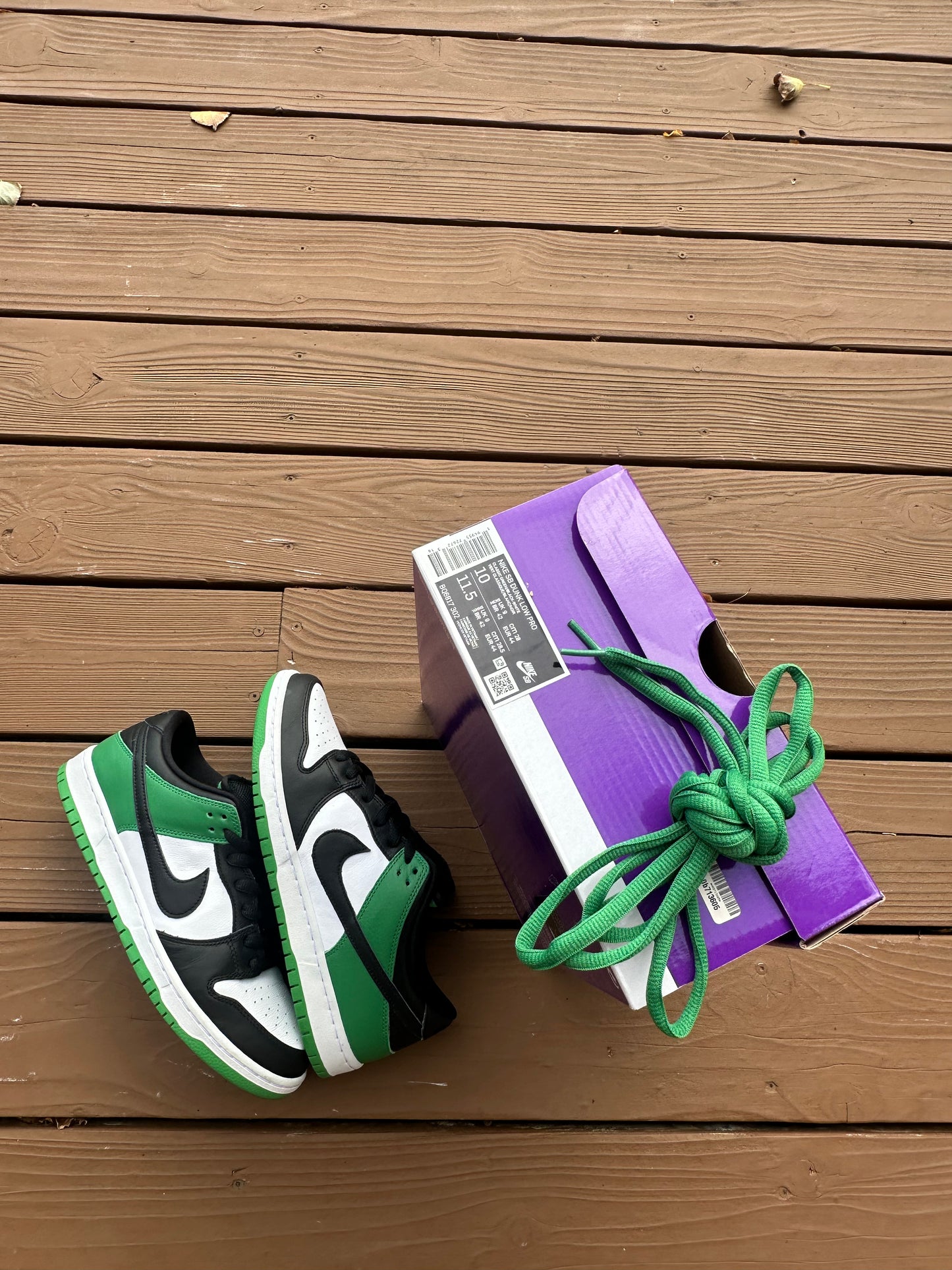 Size 10 - Nike Dunk Low Pro SB Classic Green