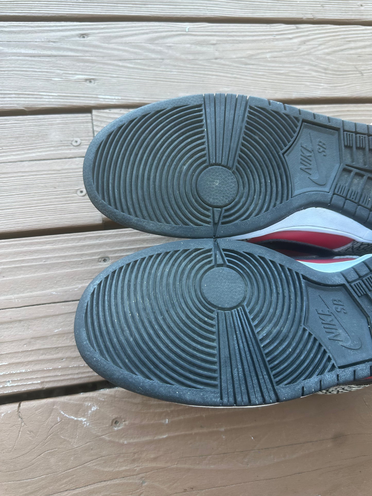 Size 10 - Supreme x Nike SB Dunk Low Premium Red Cement