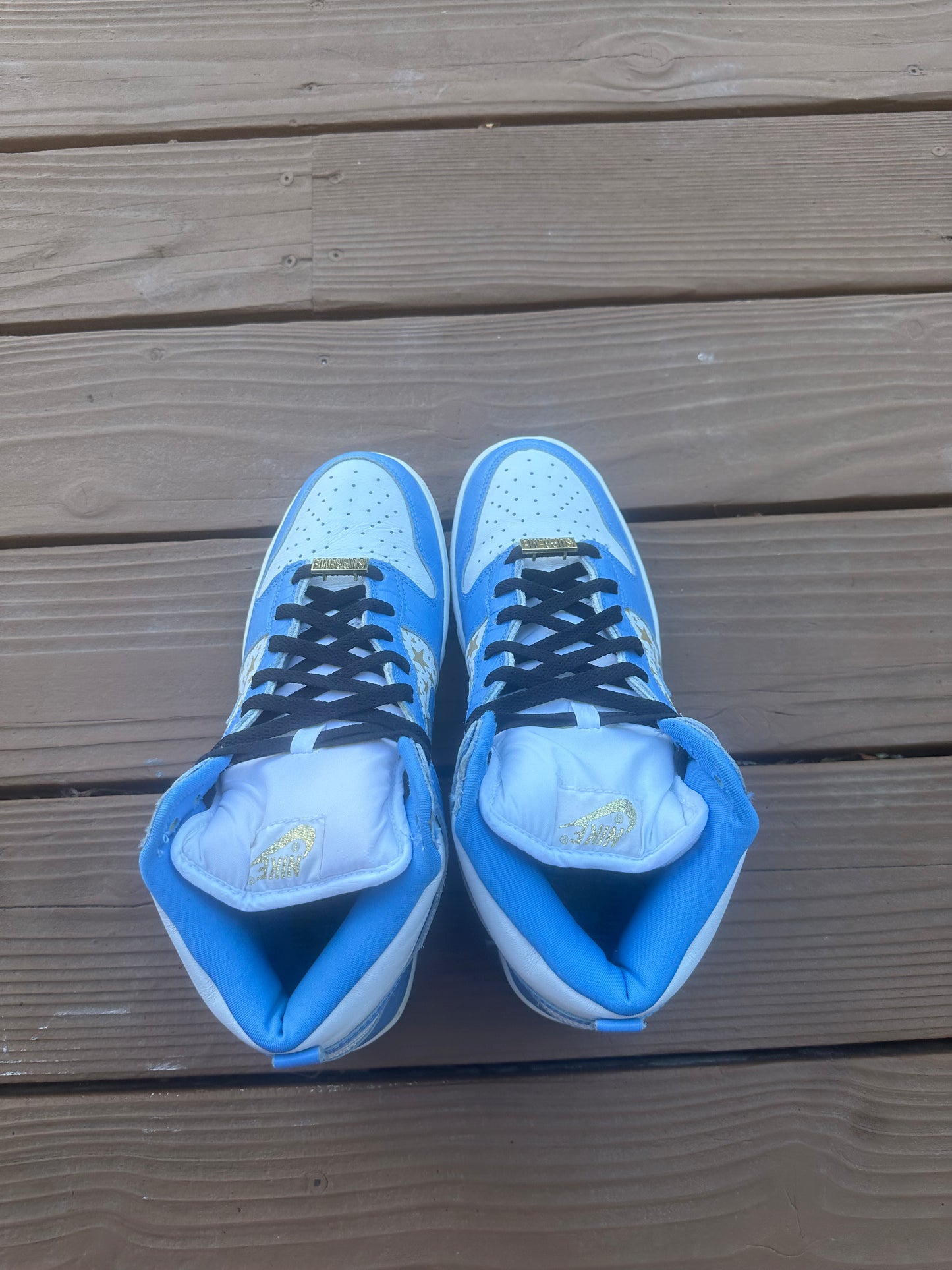 Size 10.5 - Supreme x Dunk High Pro SB Blue Stars
