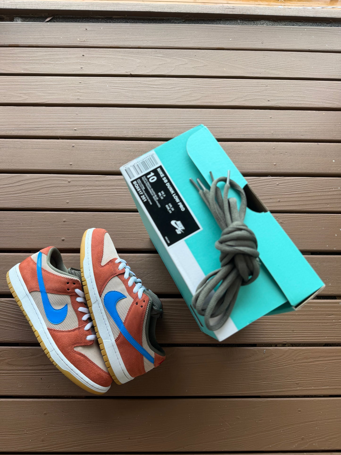 Size 10 - Nike Dunk Low Pro SB Corduroy
