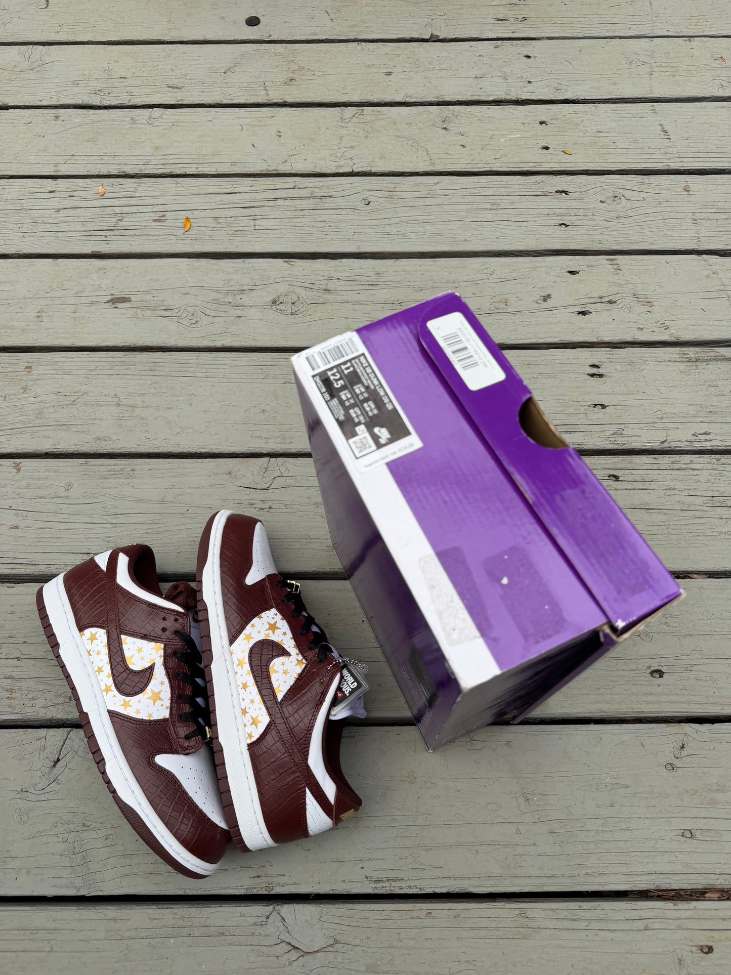Size 11 - Supreme x Nike Dunk Low OG SB QS Barkroot Brown