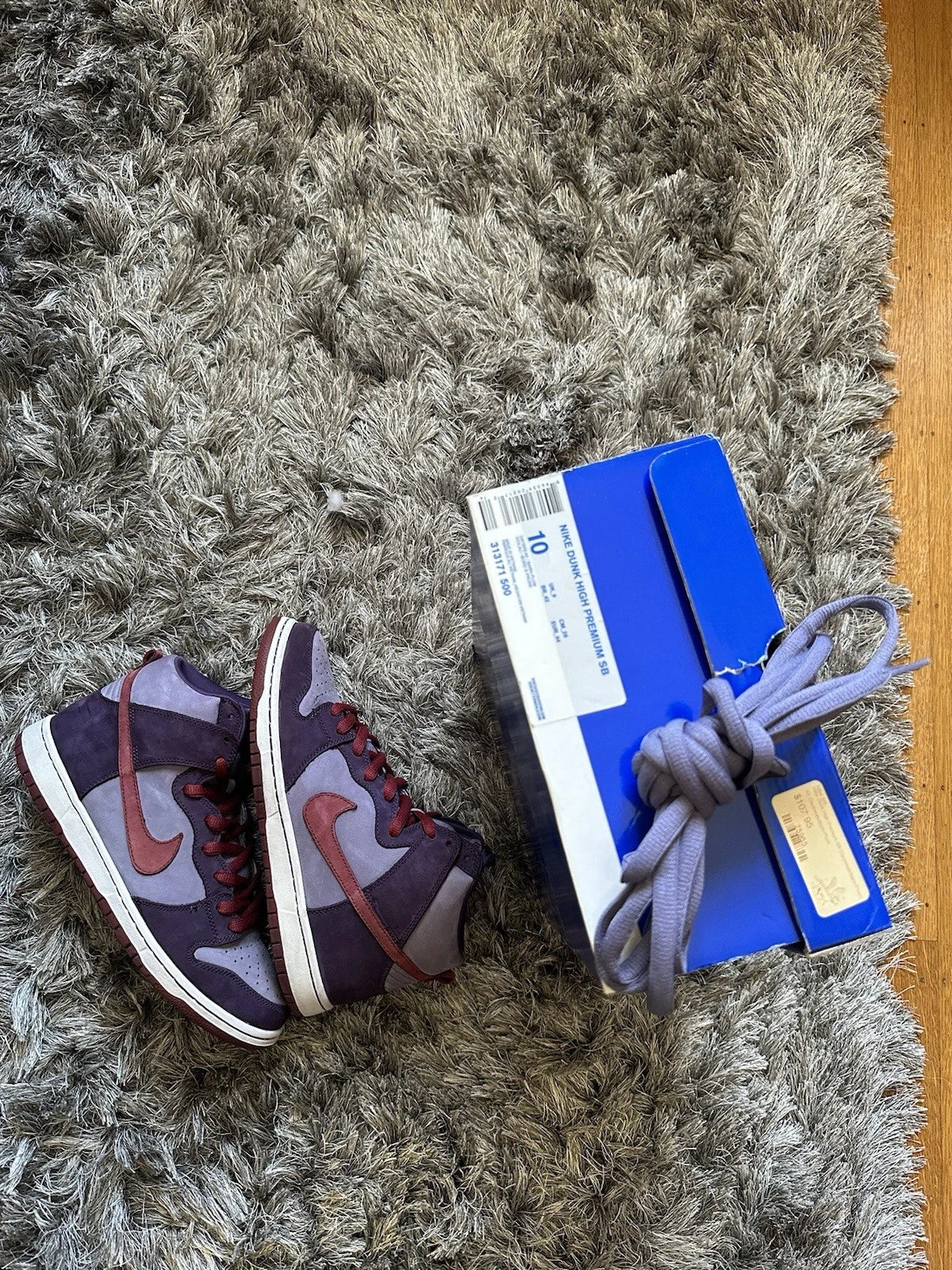 Size 10 - Nike Dunk High Pro SB Plum