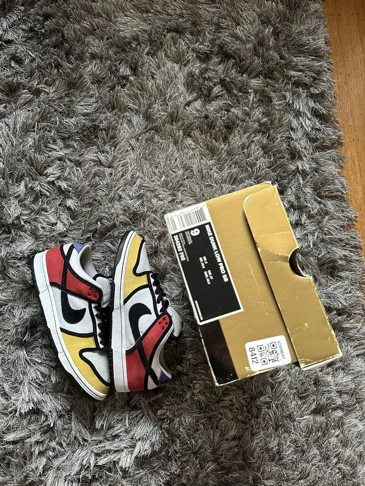 Size 9 - Nike Dunk Low Pro SB Piet Mondrian
