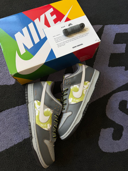 Size 10 - HUF x Nike SB Dunk Low OG QS 'Wait, What!?' Friends & Family