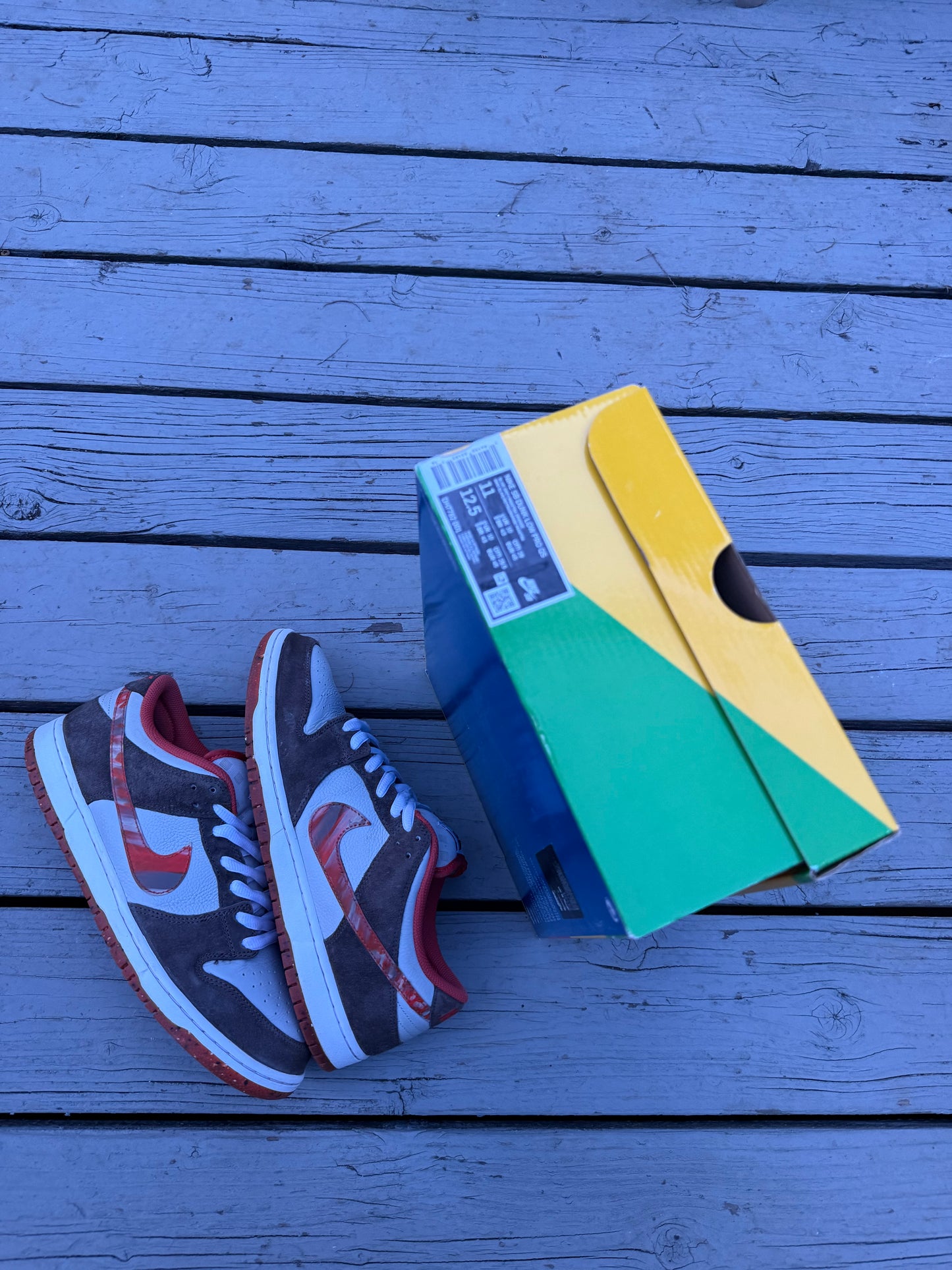 Size 11 - Crushed DC x Nike Dunk Low SB Golden Hour