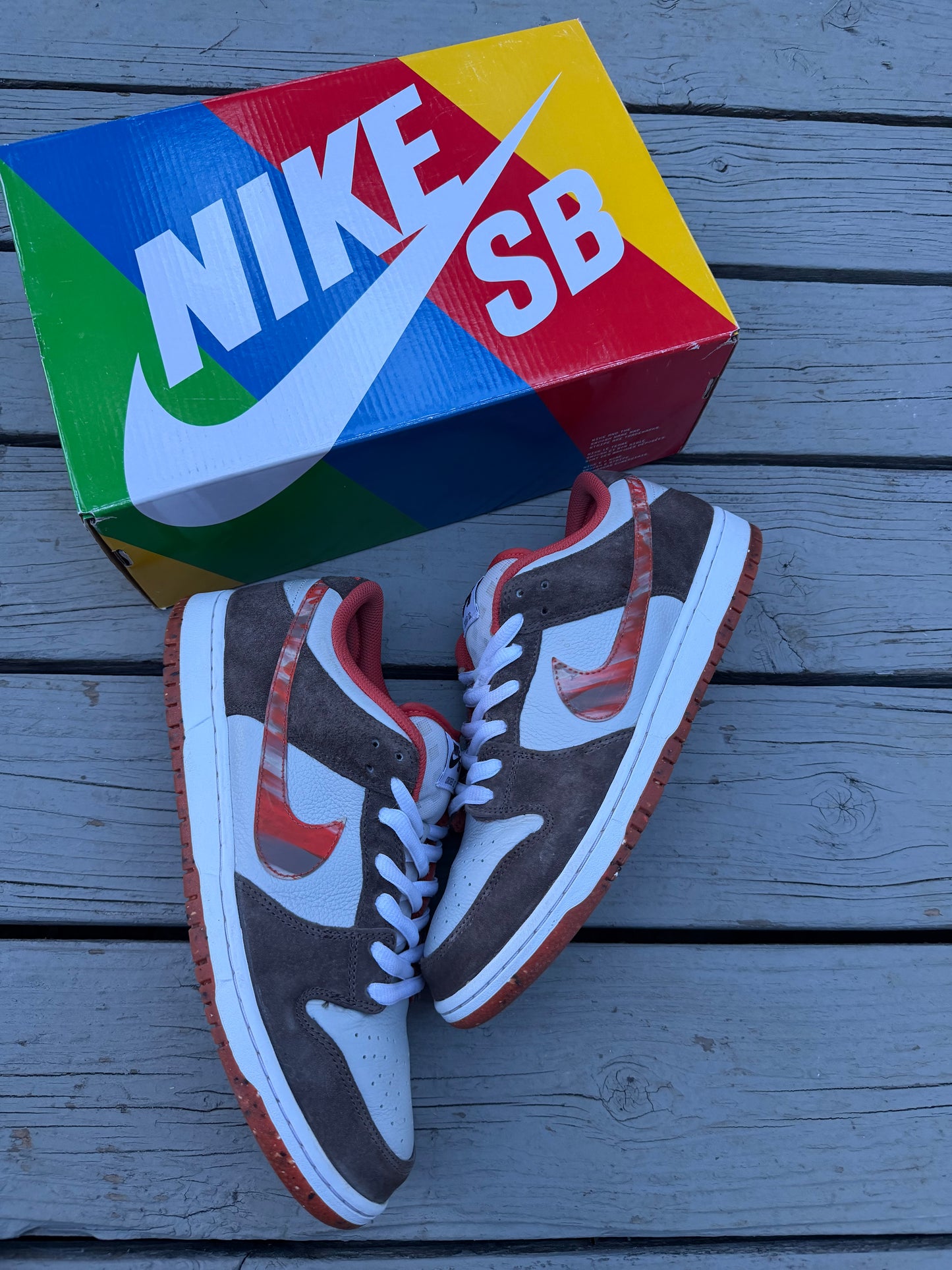 Size 11 - Crushed DC x Nike Dunk Low SB Golden Hour