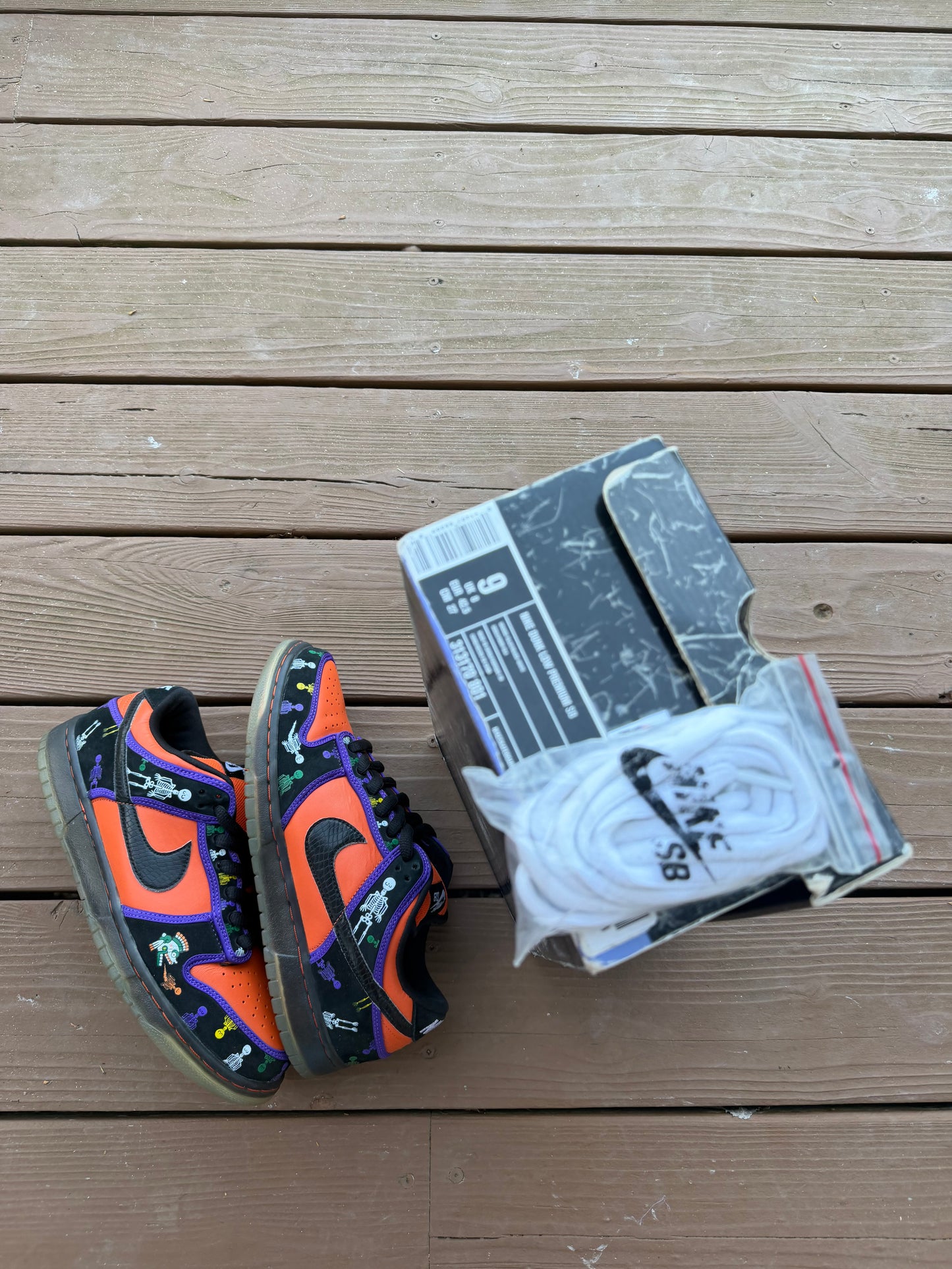 Size 9 - Nike Dunk Low Premium SB Day of the Dead