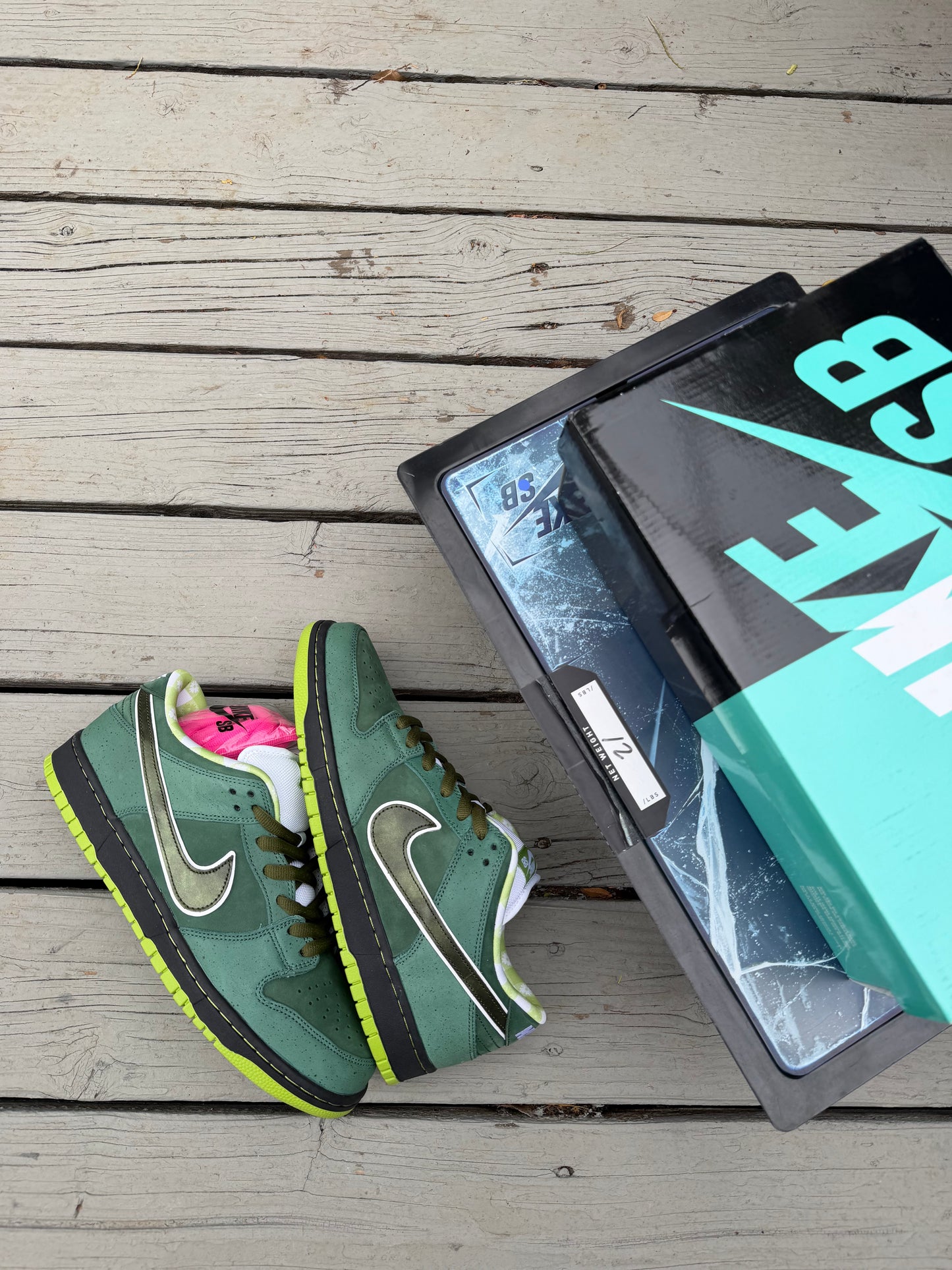 Size 12 - Concepts x Nike SB Dunk Low Premium Green Lobster Special Box