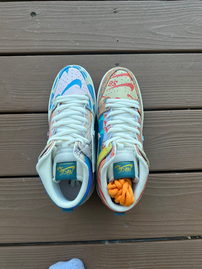 Size 10 - Thomas Campbell x Nike SB Dunk High 'What The'