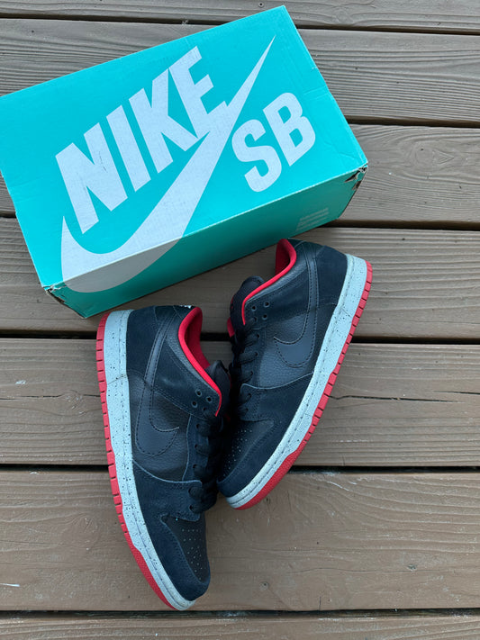 Size 9 - Nike Dunk Low Pro SB Black Cement SAMPLE