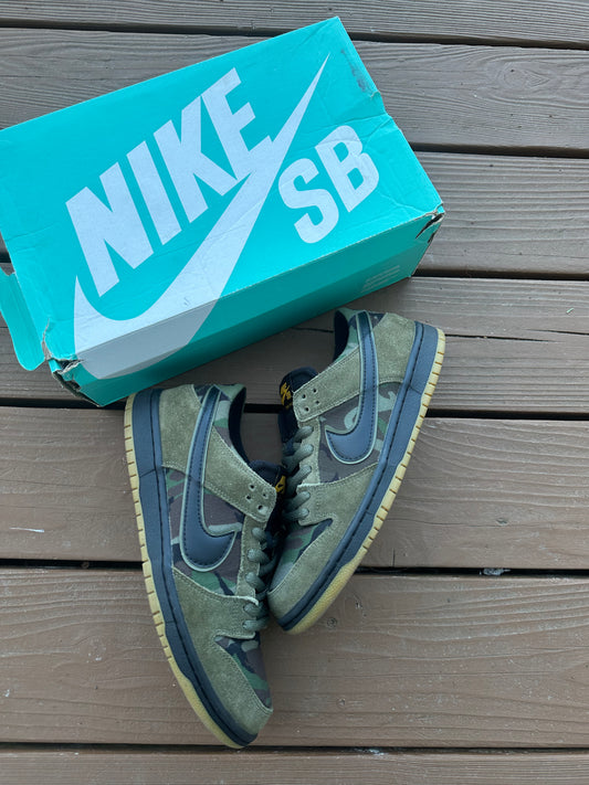 Size 9 - Nike SB Dunk Low Zoom Pro Skate Camo