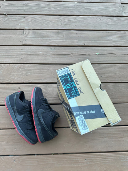 Size 13 - Nike Dunk Low Premium SB Levi's Black Denim