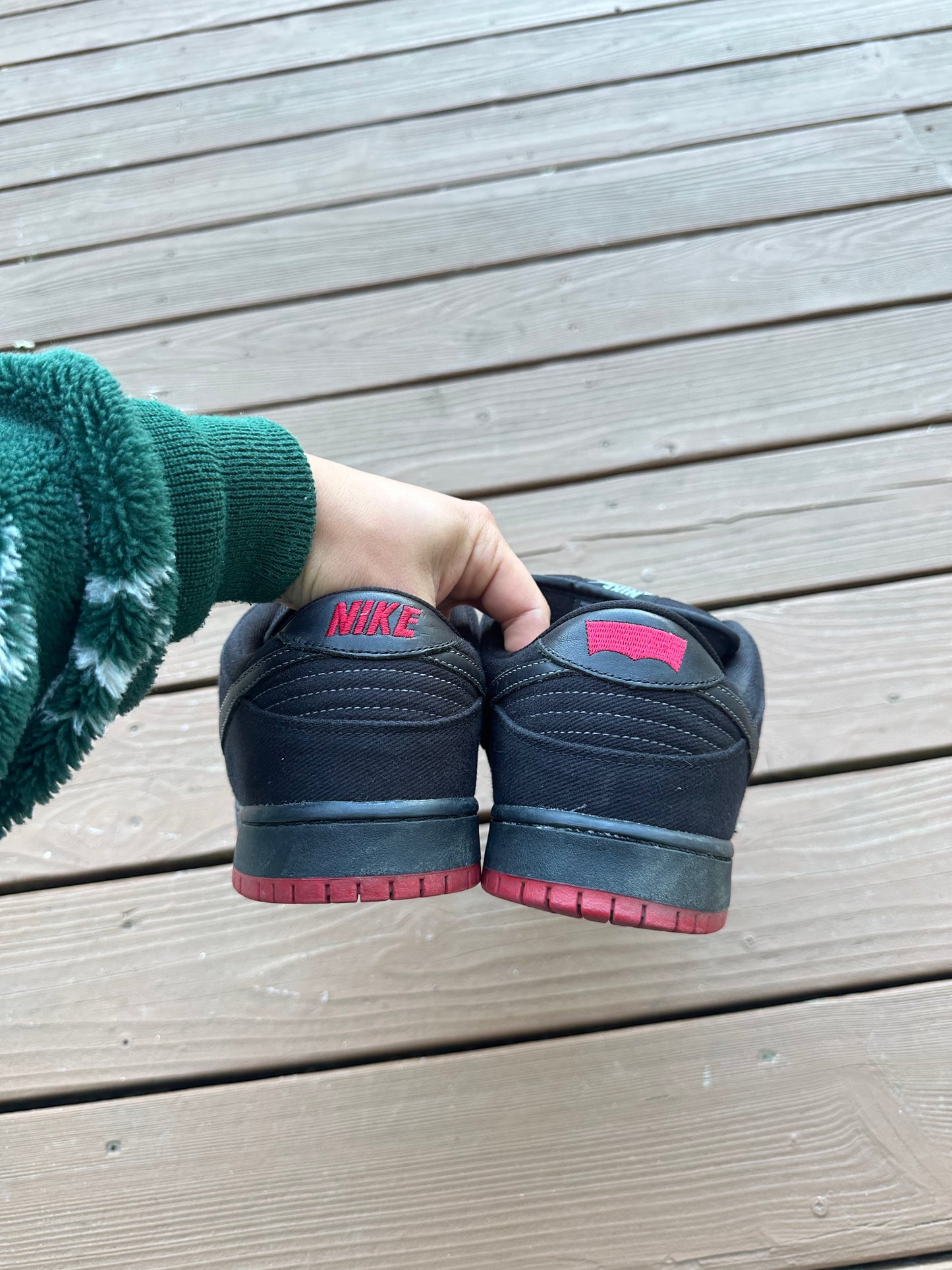 Size 13 - Nike Dunk Low Premium SB Levi's Black Denim